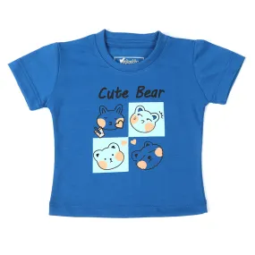 Boys Half Sleeves T-Shirt - Blue for Newborns