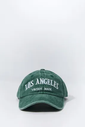 Boys LA embroidered distressed baseball cap.