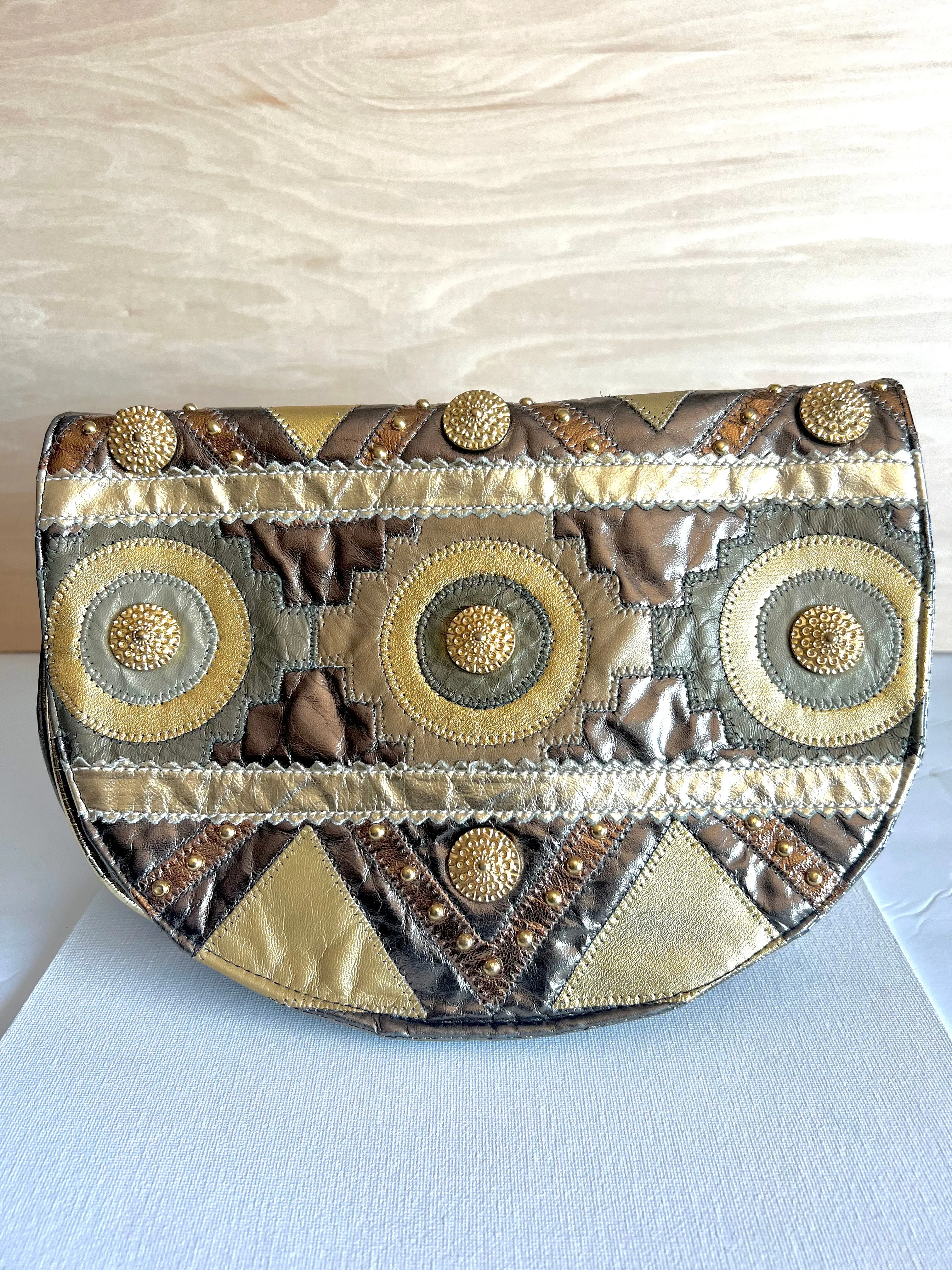 Bronze Vintage Crossbody Bag