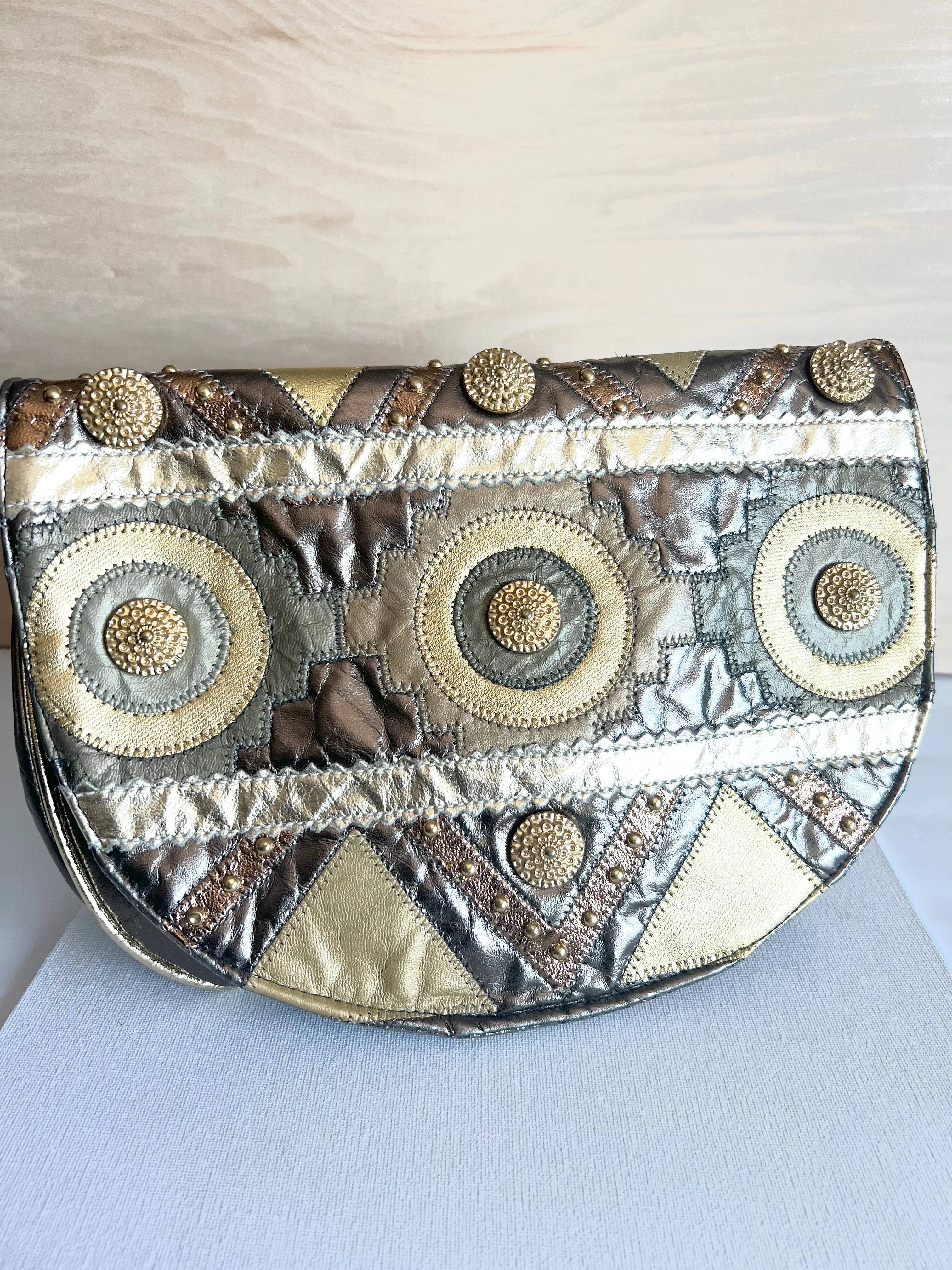 Bronze Vintage Crossbody Bag