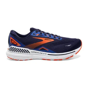 Brooks Adrenaline GTS 23 Men's Running Shoes, Peacoat/Orange/Surf the Web, Size 7 D Medium.