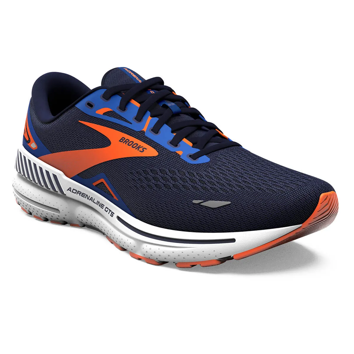 Brooks Adrenaline GTS 23 Men's Shoes | Peacoat/Orange/Surf the Web - Top Ranking