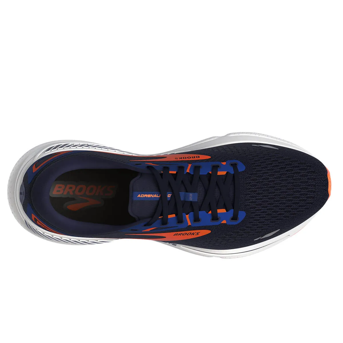 Brooks Adrenaline GTS 23 Men's Shoes | Peacoat/Orange/Surf the Web - Top Ranking