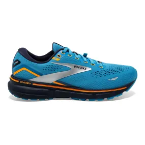 Brooks Ghost 15 GTX, Blue/Peacoat/Orange, Size 14 D Medium for Men