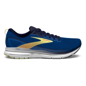 Brooks Trace 3 Men's Running Shoes, Blue/Peacoat/Yellow, Size 15 D Medium