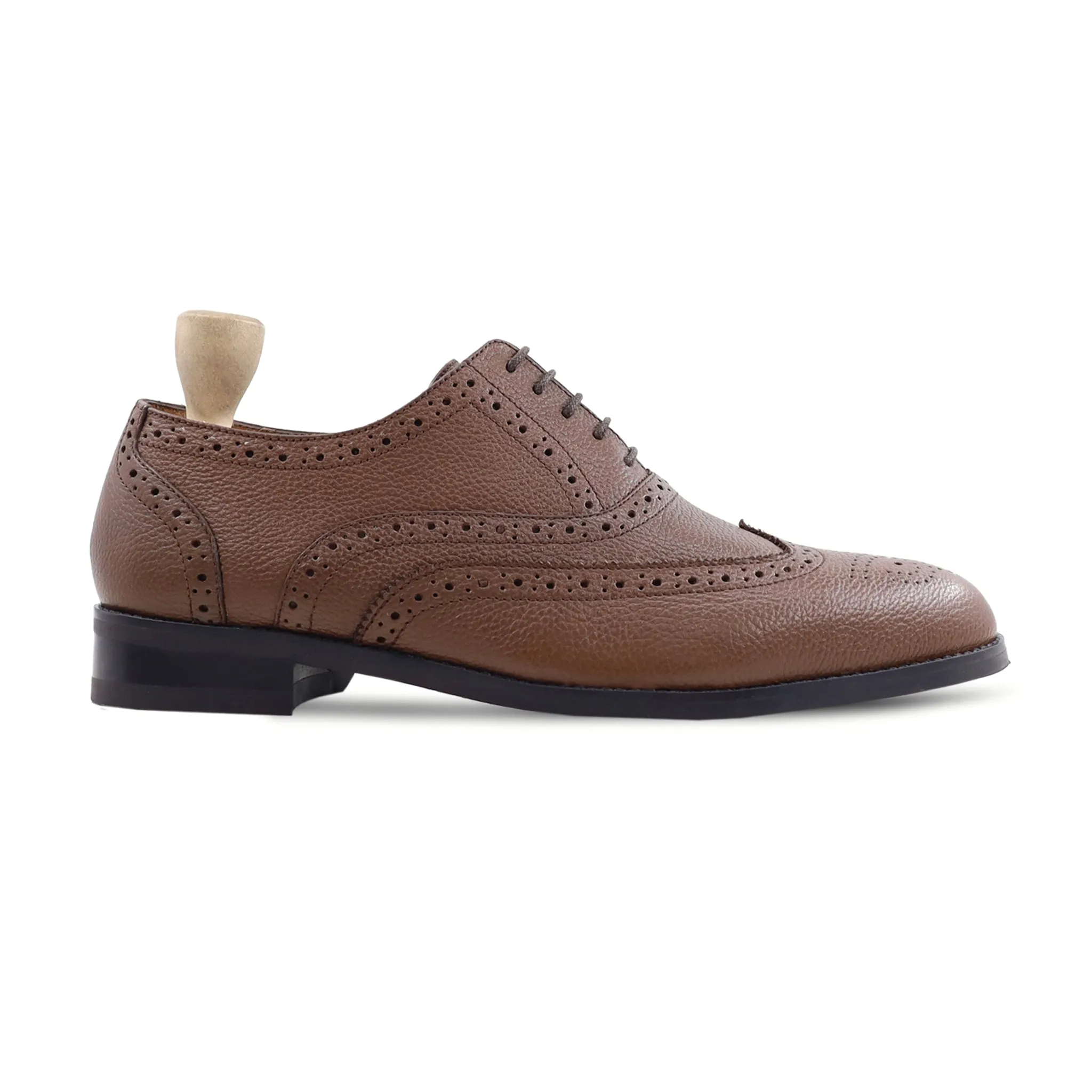 Capellen oxford - brown pebble grain