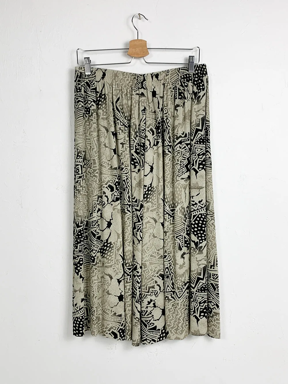 CC Black and Tan Abstract Print Skirt - Shop now for trendy black and tan abstract print skirts!