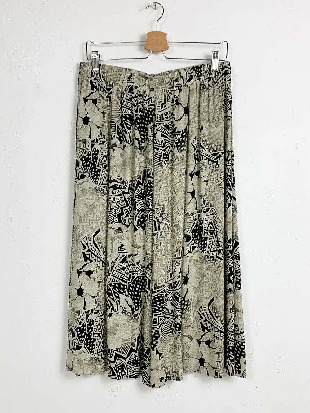 CC Black and Tan Abstract Print Skirt - Shop now for trendy black and tan abstract print skirts!