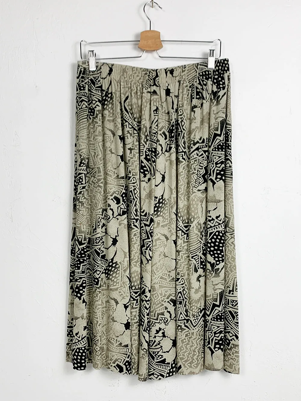 CC Black and Tan Abstract Print Skirt - Shop now for trendy black and tan abstract print skirts!