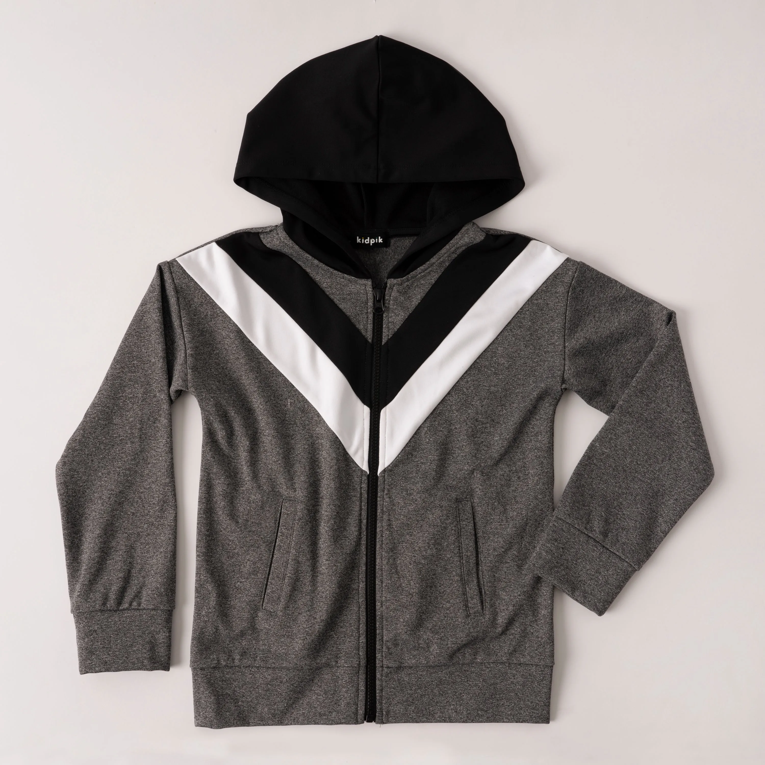 Charcoal Zip Hoodie