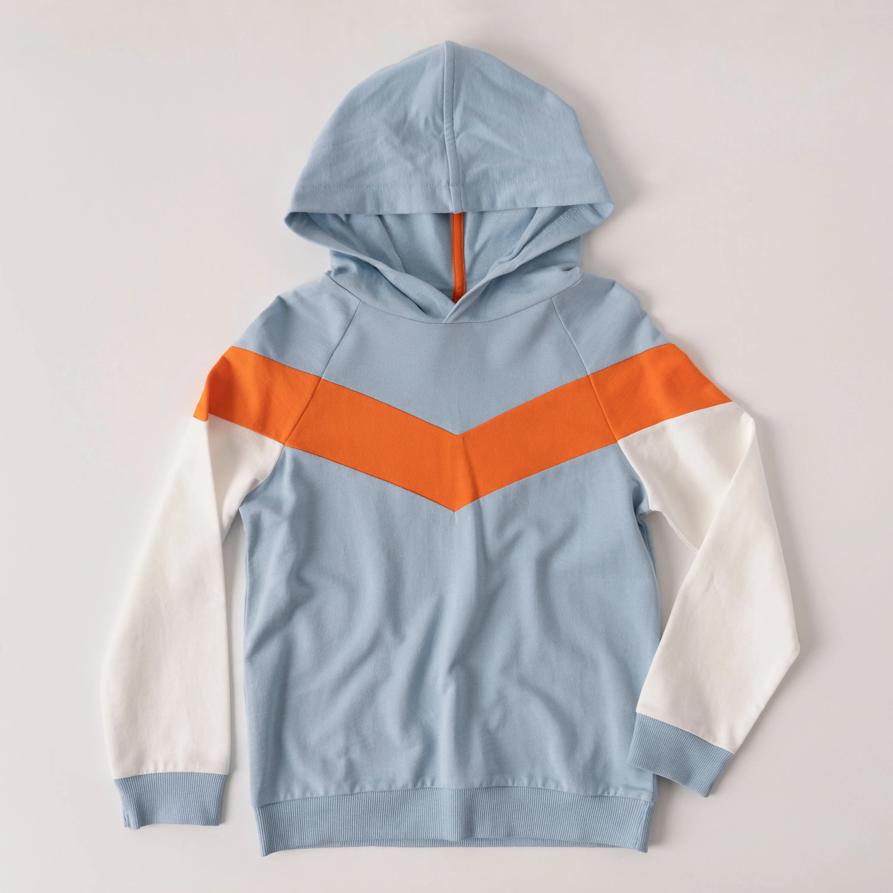 Chevron Color Block Hoodie