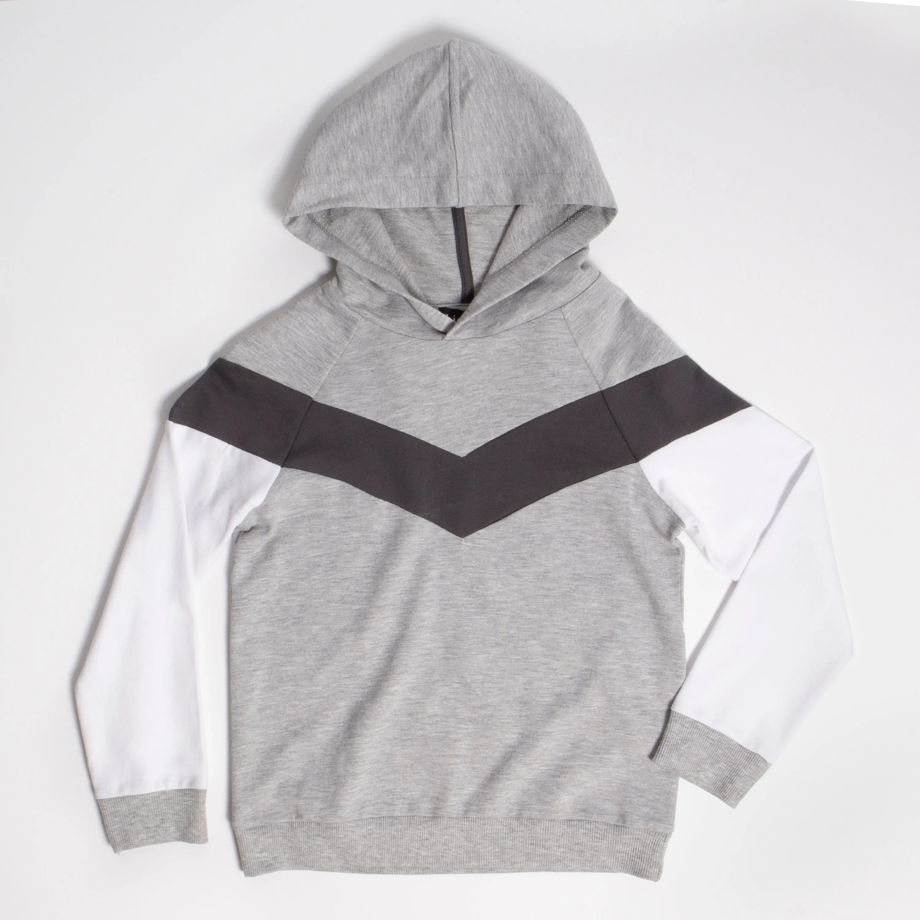 Chevron Color Block Hoodie