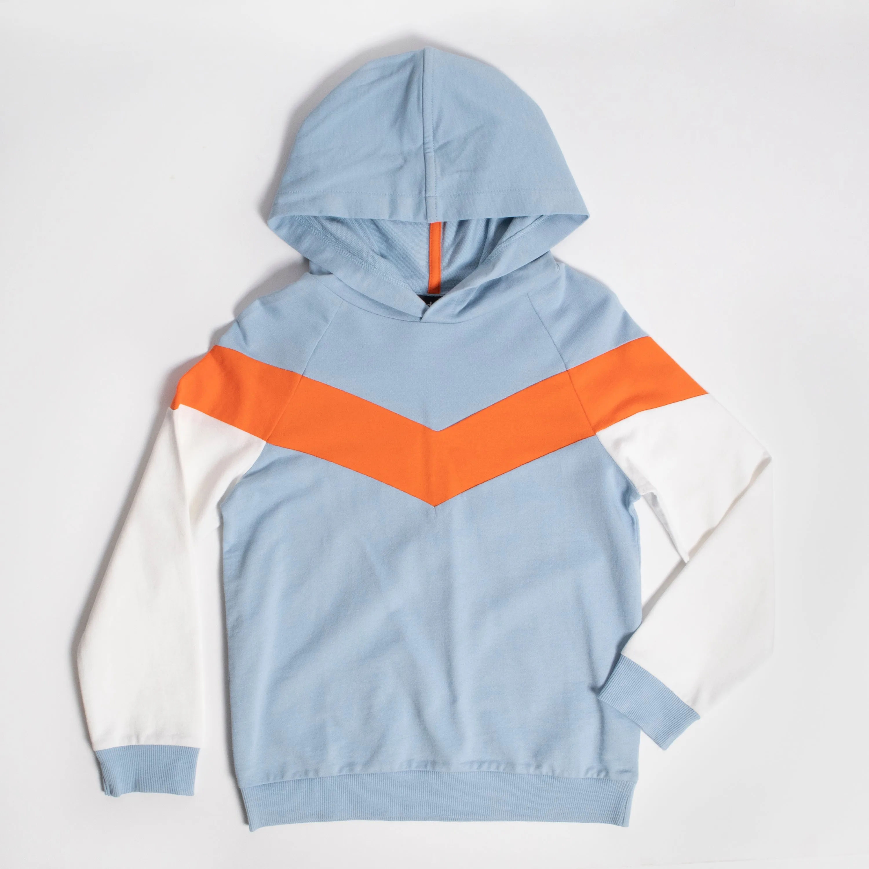 Chevron Color Block Hoodie