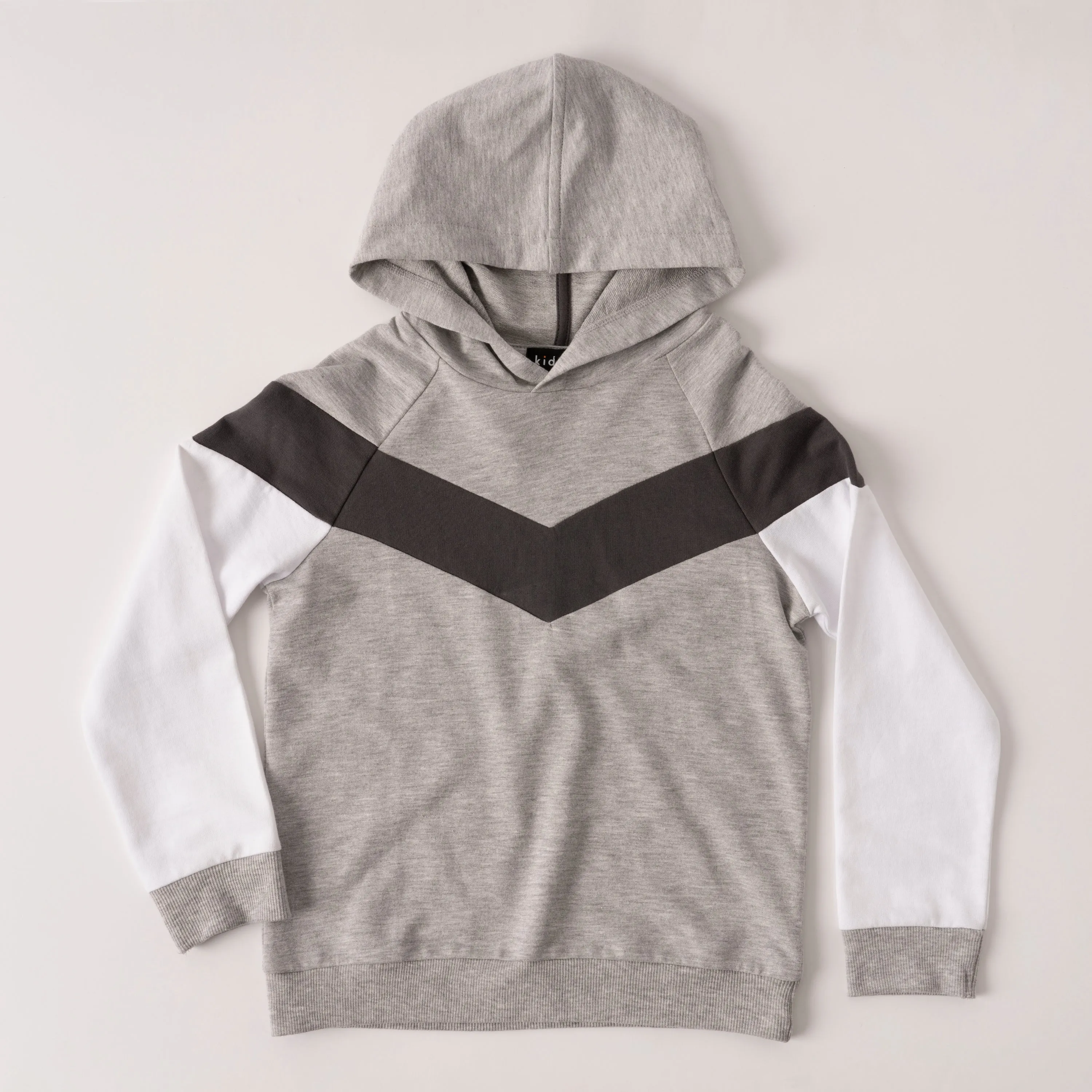 Chevron Color Block Hoodie