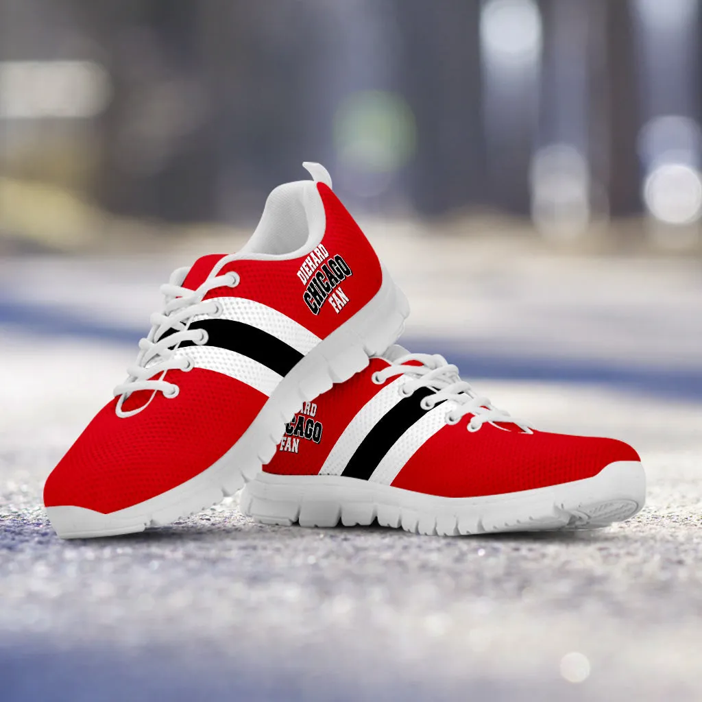 Chicago Fan Running Shoes - White - Diehard Sports