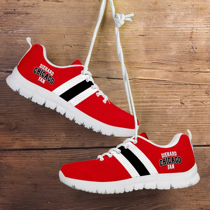 Chicago Fan Running Shoes - White - Diehard Sports