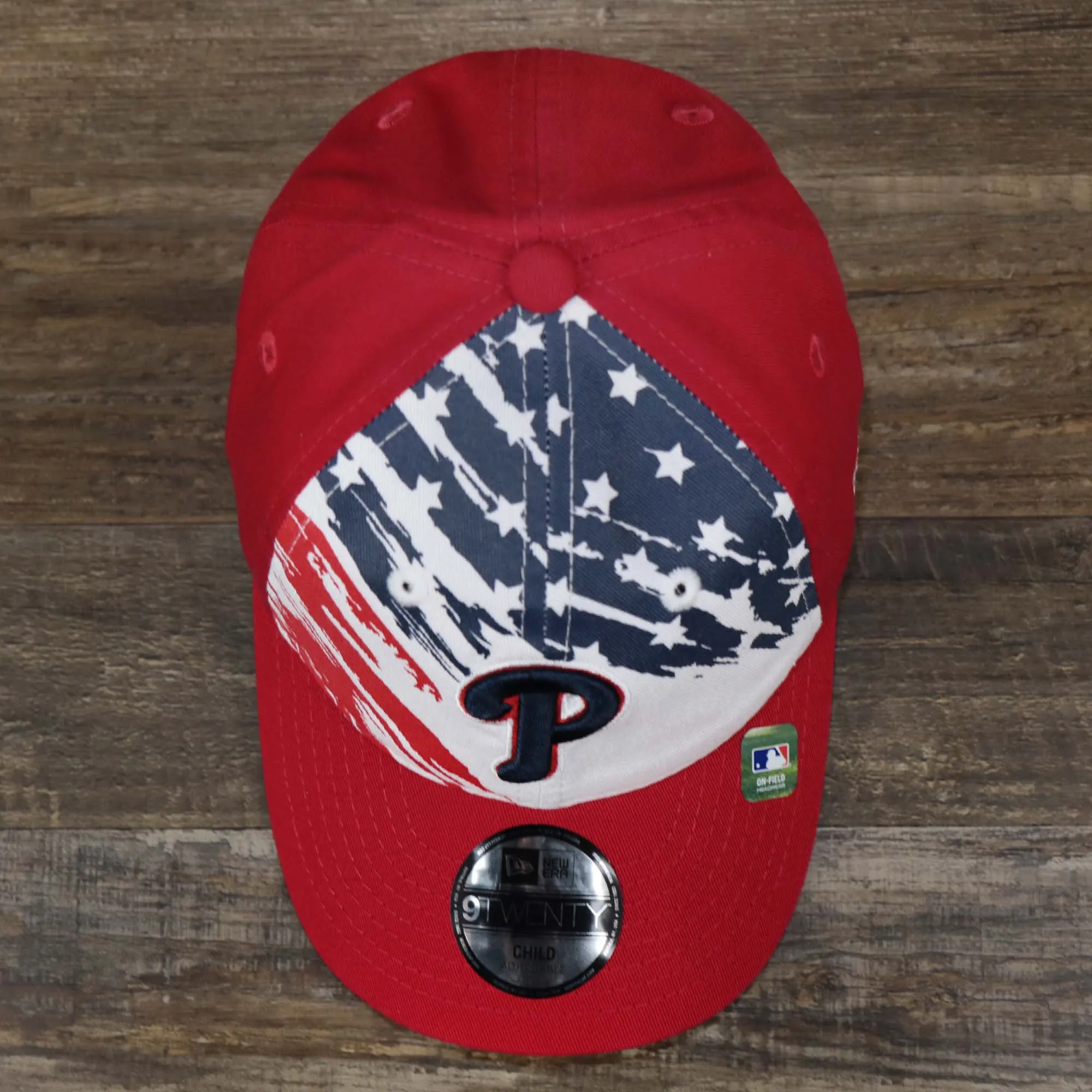 Child Phillies 2022 4th of July Stars And Stripes Red Dad Hat | 9Twenty