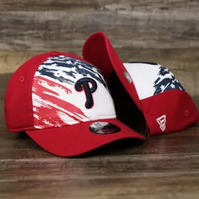 Child Phillies 2022 4th of July Stars And Stripes Red Dad Hat | 9Twenty