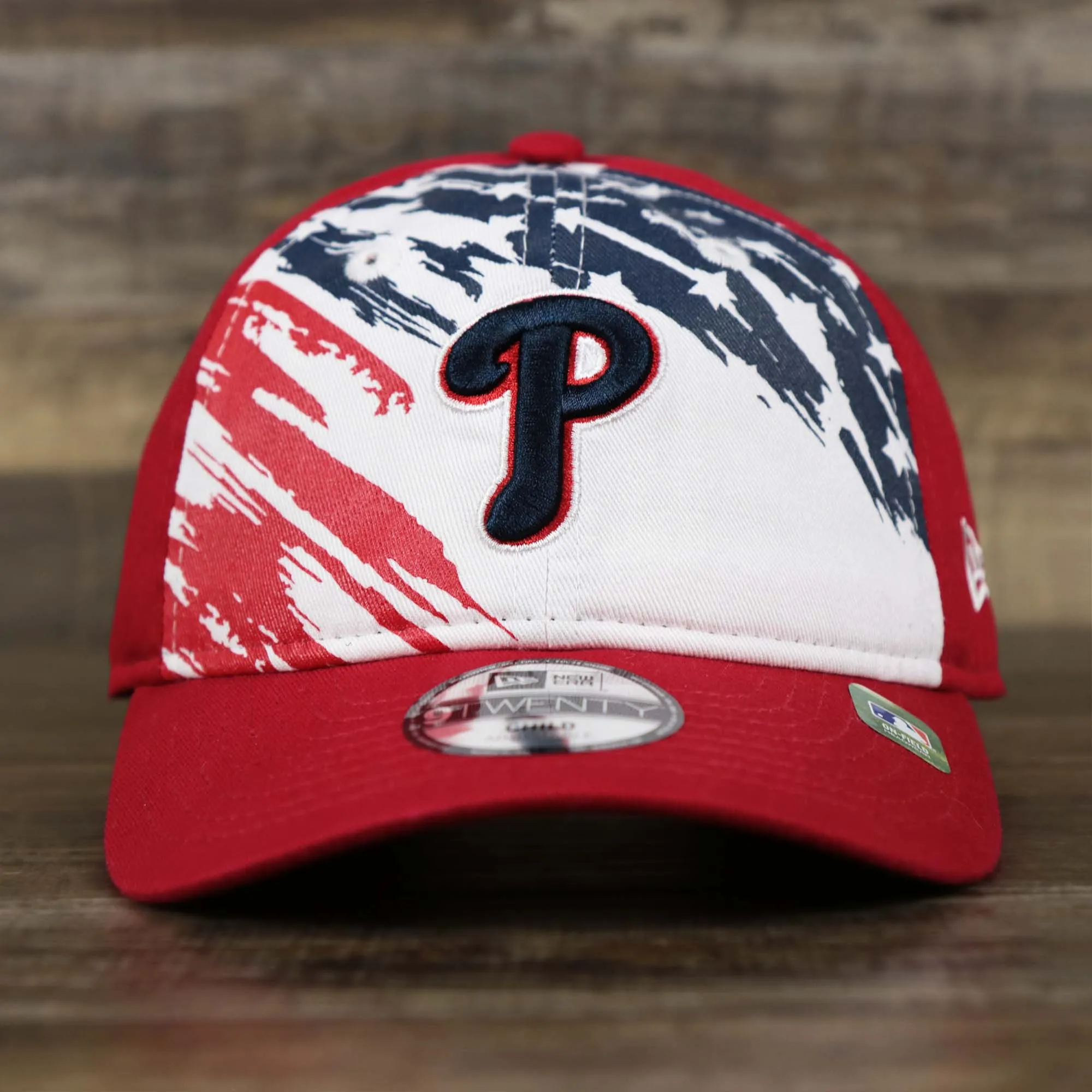 Child Phillies 2022 4th of July Stars And Stripes Red Dad Hat | 9Twenty