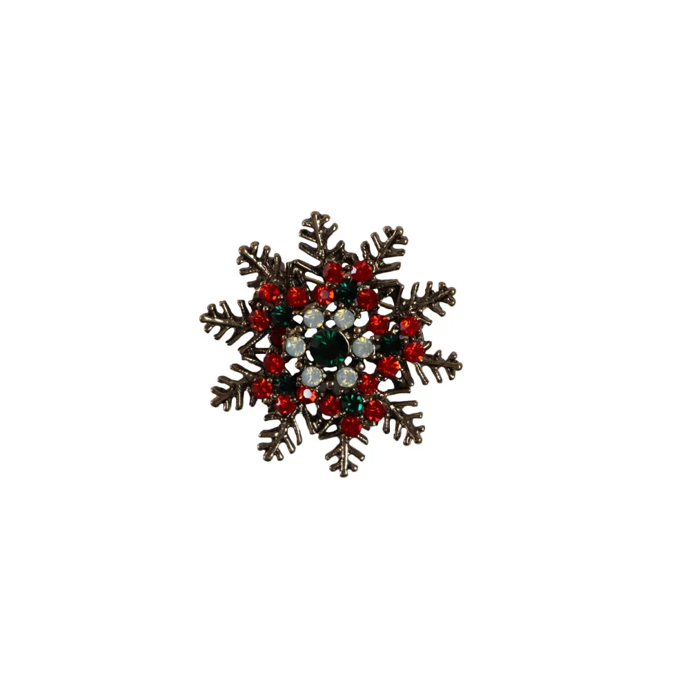 Christmas snowflake brooch blazer shirt pin online