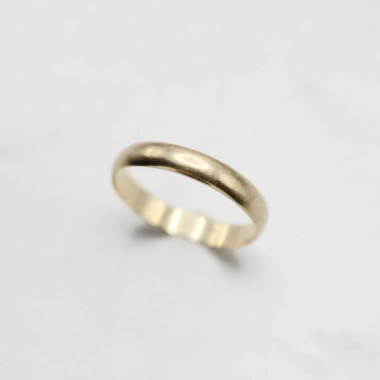 Classic Vintage 10kt Gold Wedding Band Self Love Ring