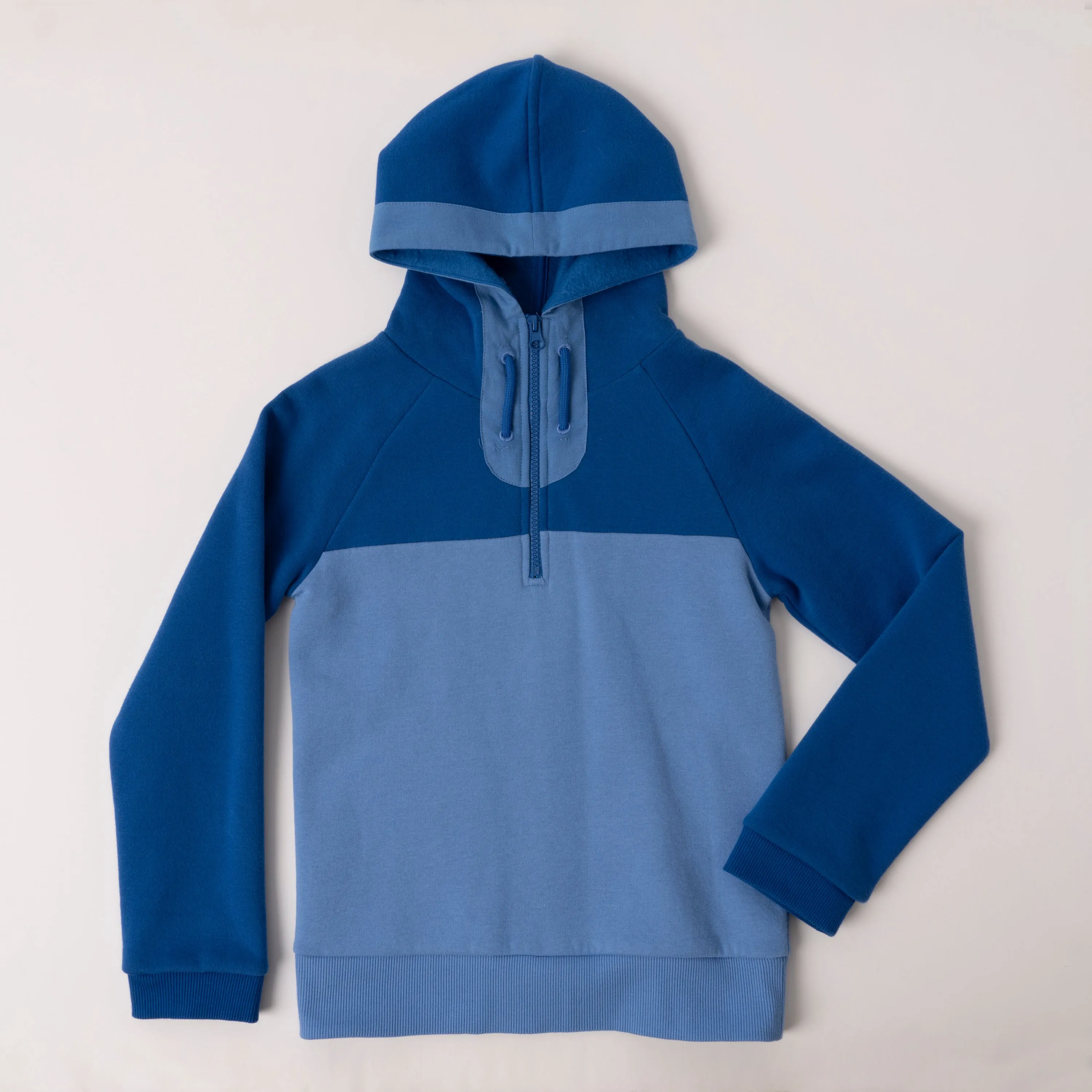 Color Block Half Zip Hoodie