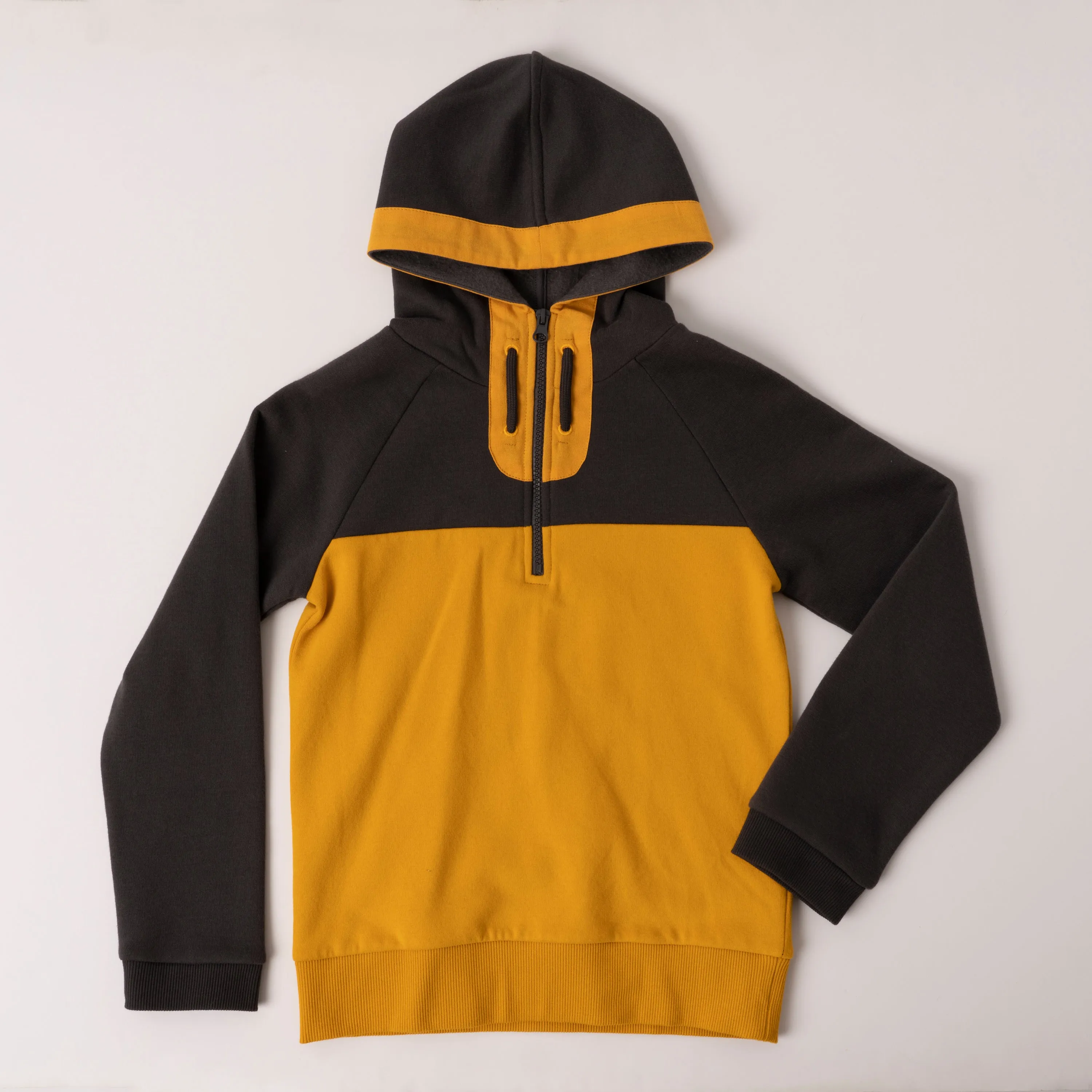 Color Block Half Zip Hoodie