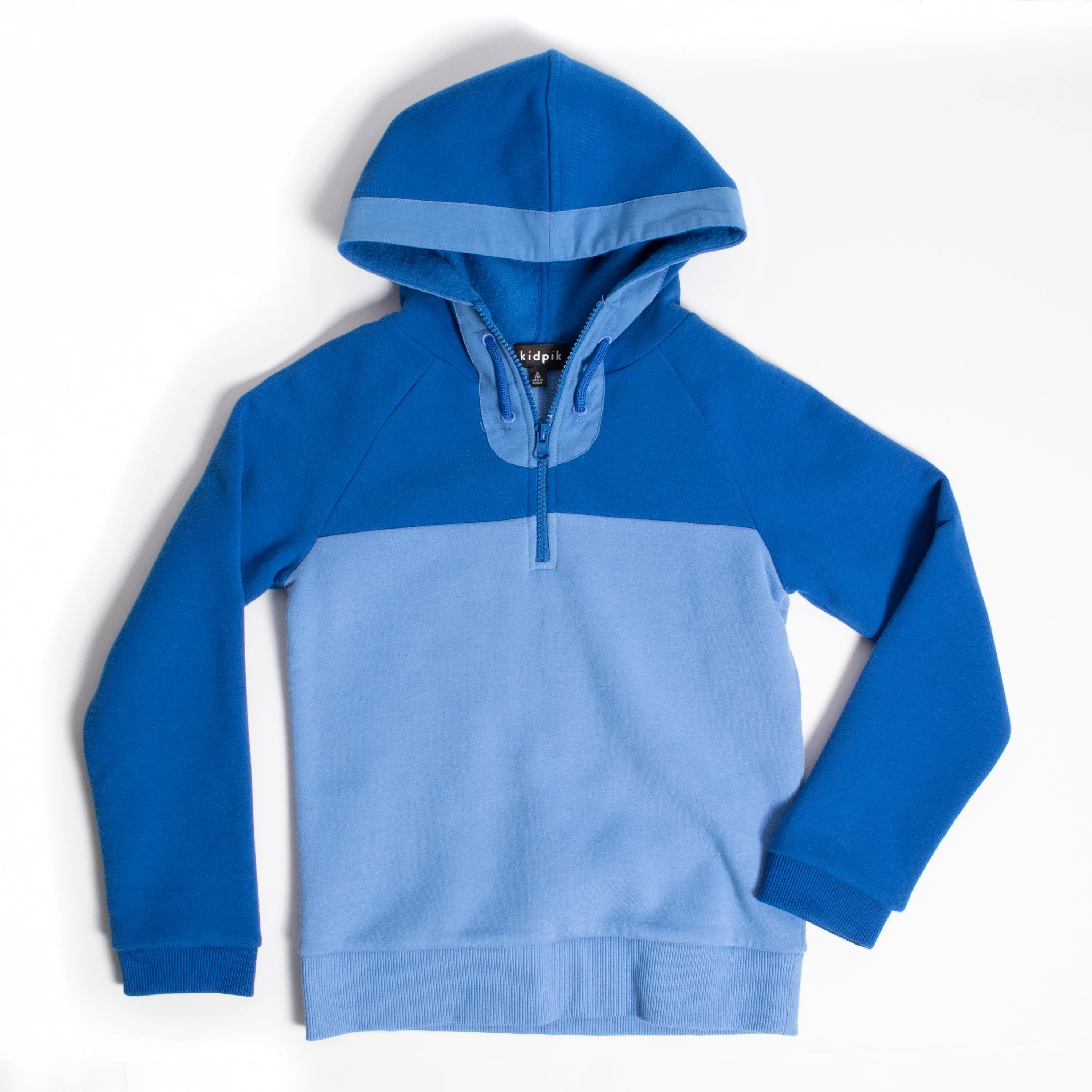 Color Block Half Zip Hoodie