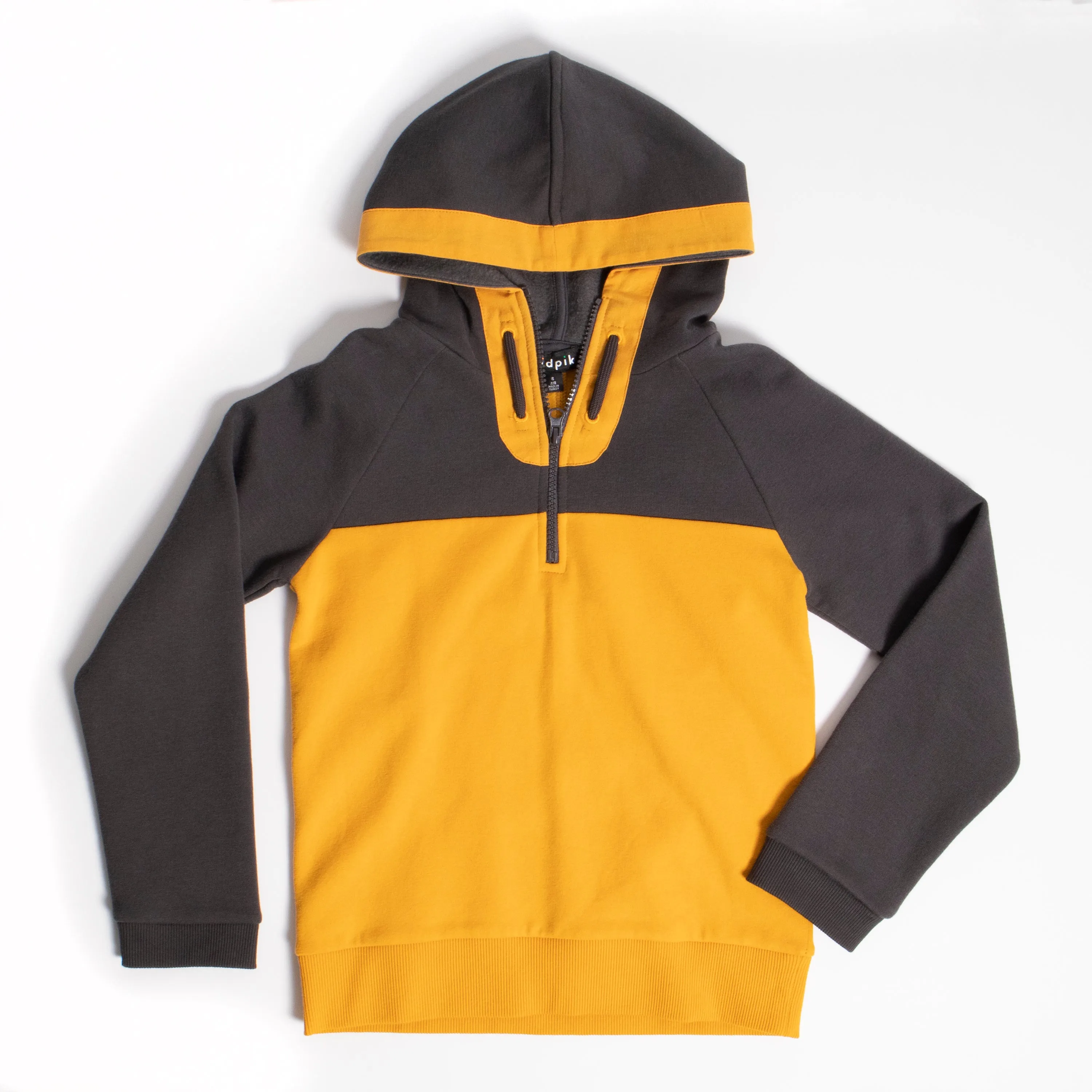 Color Block Half Zip Hoodie