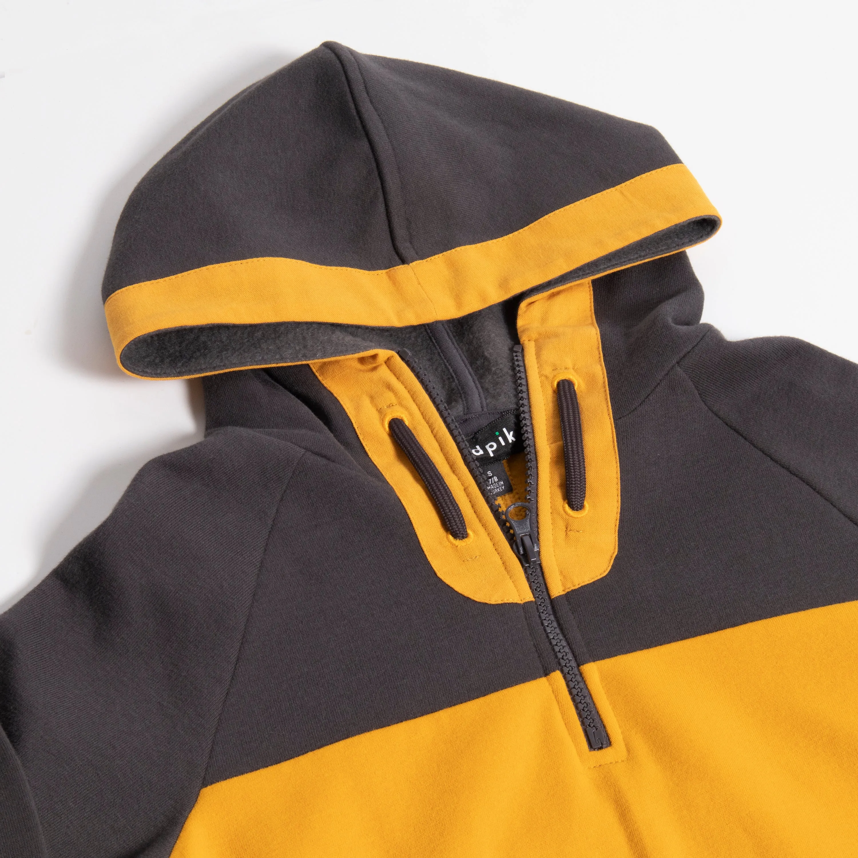 Color Block Half Zip Hoodie