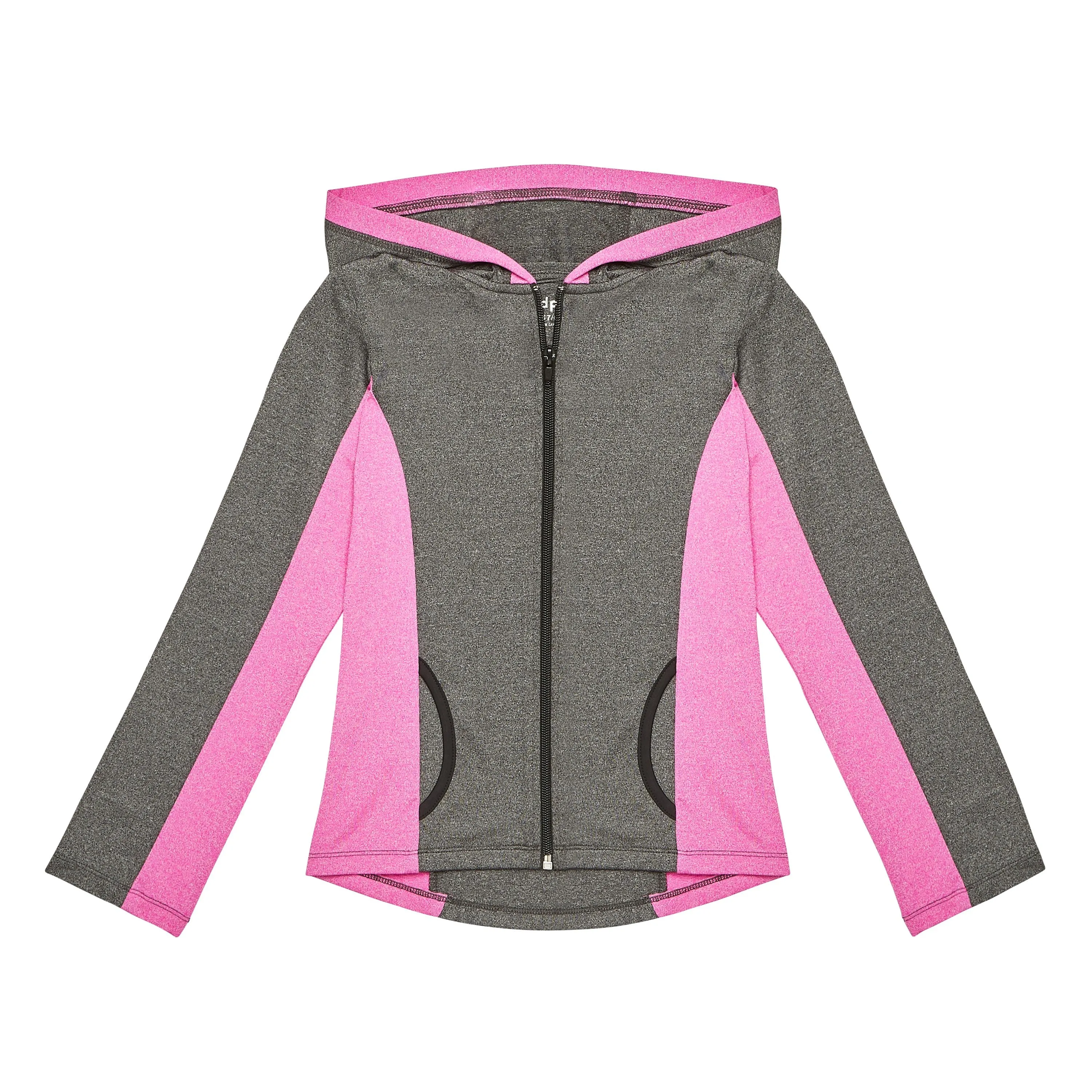 Color Block Zip Hoodie