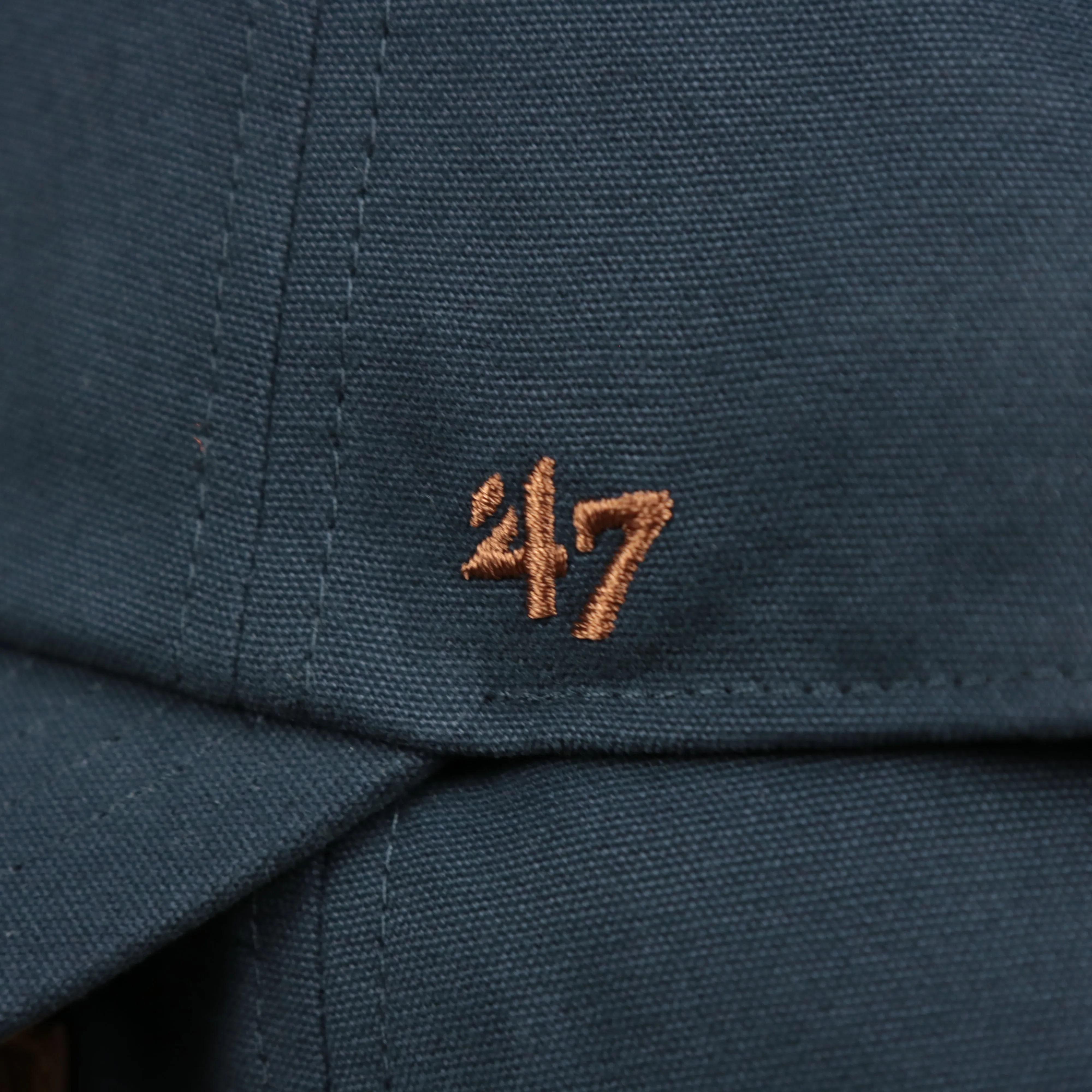 Cooperstown Houston Astros Side Patch Leather Brown Undervisor Dad Hat - Vintage Navy Dad Hat