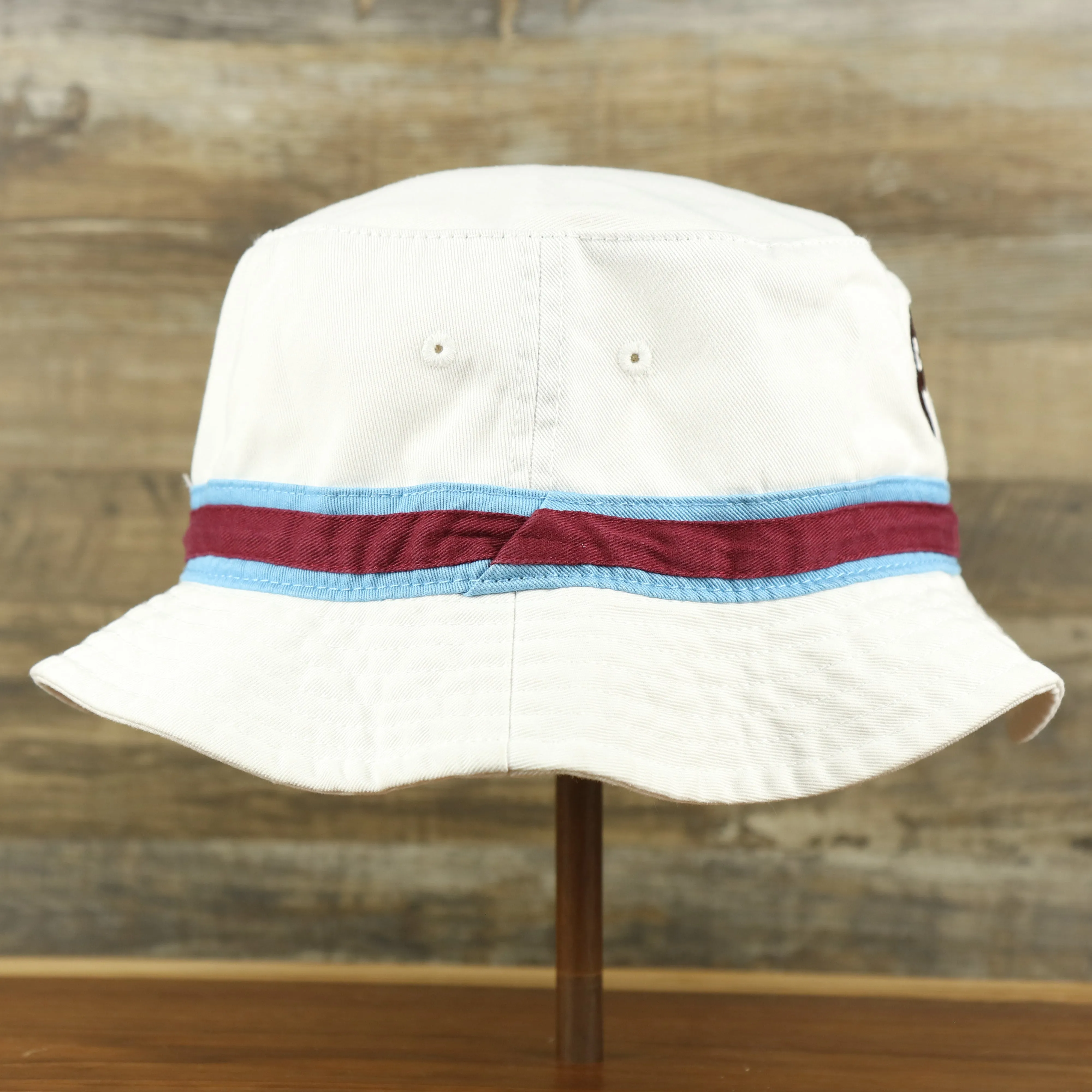 Cooperstown Philadelphia Phillies Striped White Bucket Hat