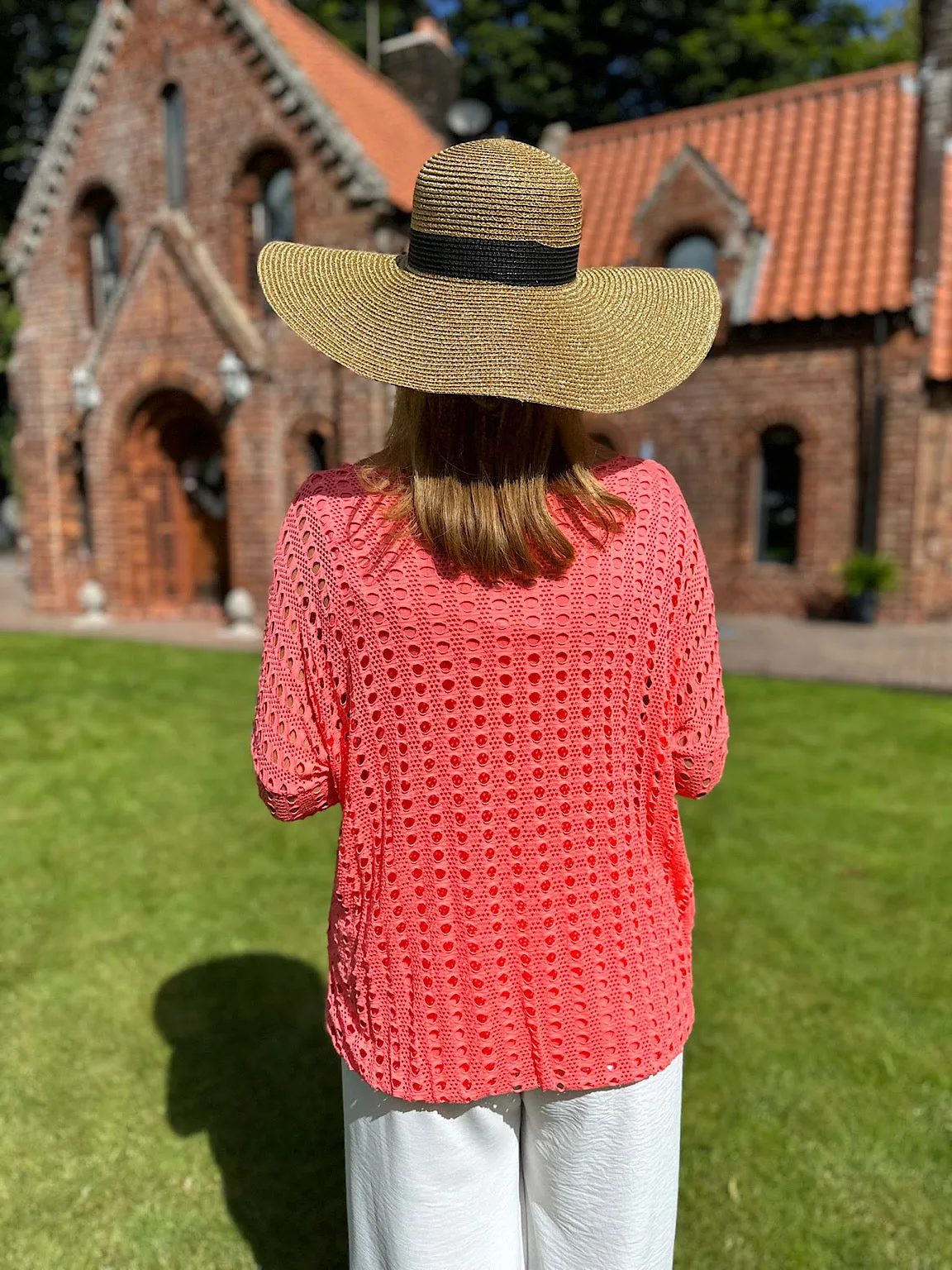 Coral Lightweight Top with Multiple Holes