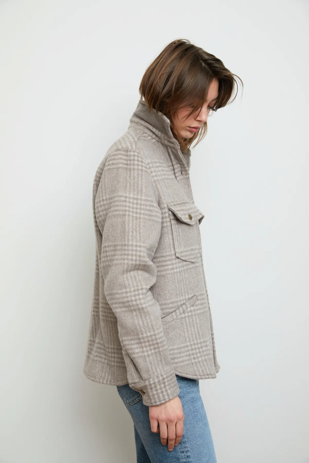 Cottage Coat - Plaid Oatmeal