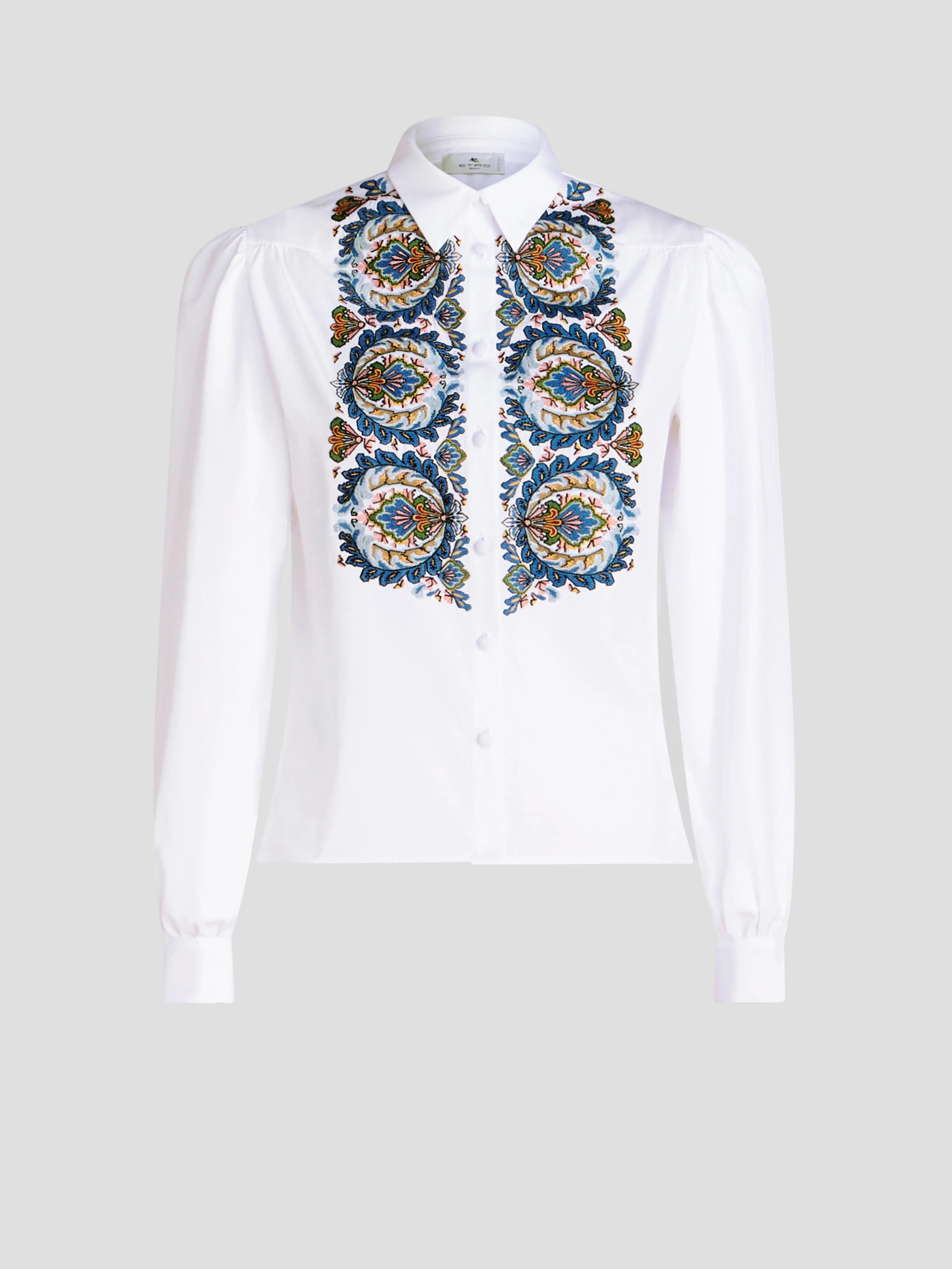 Cotton Paisley Embroidered Blouse