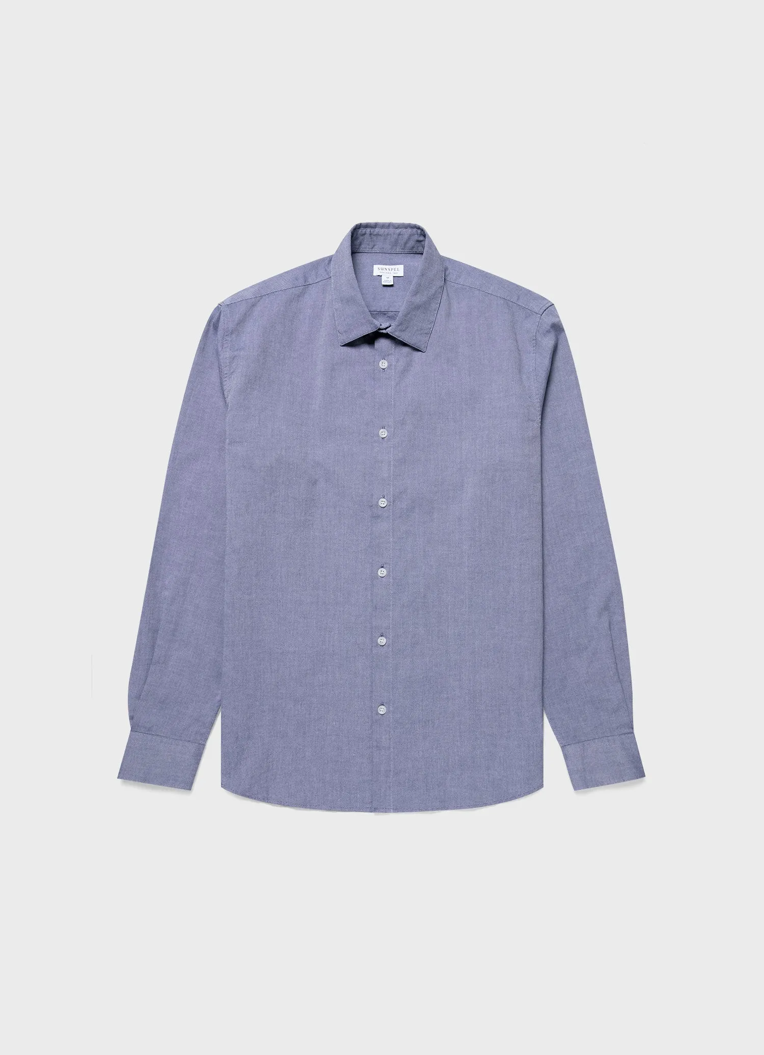 Dark Blue Oxford Shirt for Men.