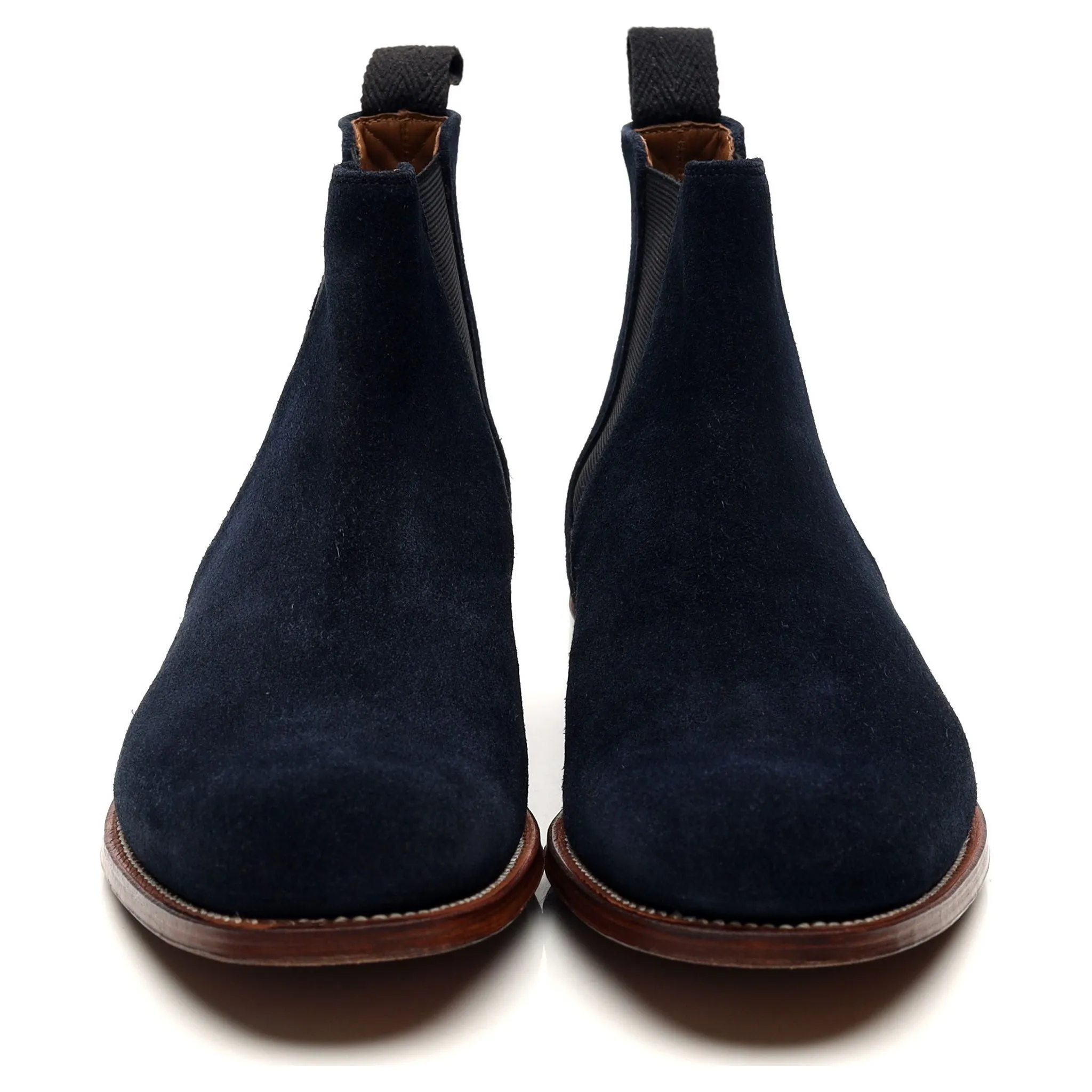 'Declan' Navy Blue Suede Chelsea Boots UK 7 F