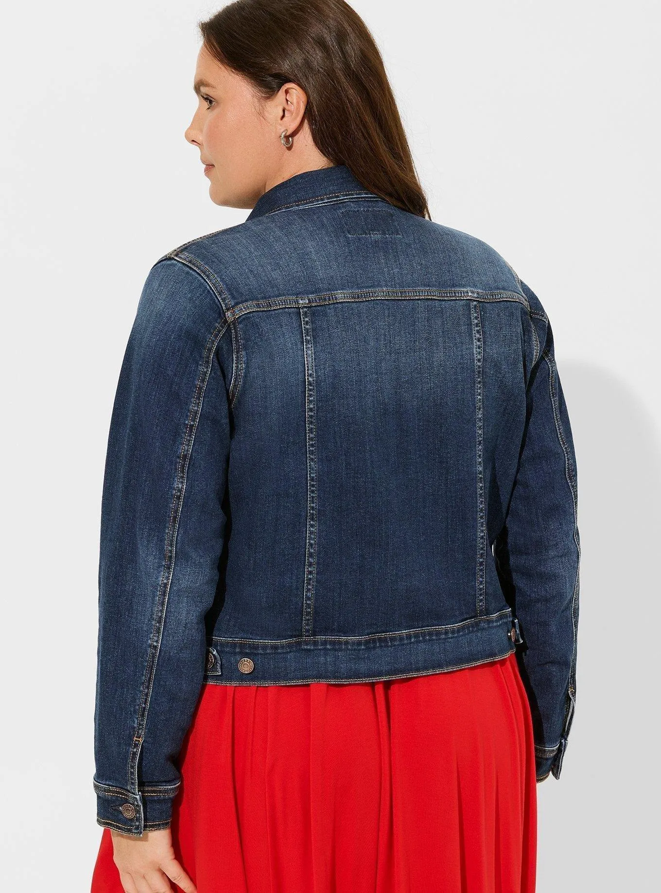 Denim Fitted Trucker Jacket