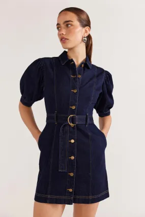 Denim Mini Dress - Indigo