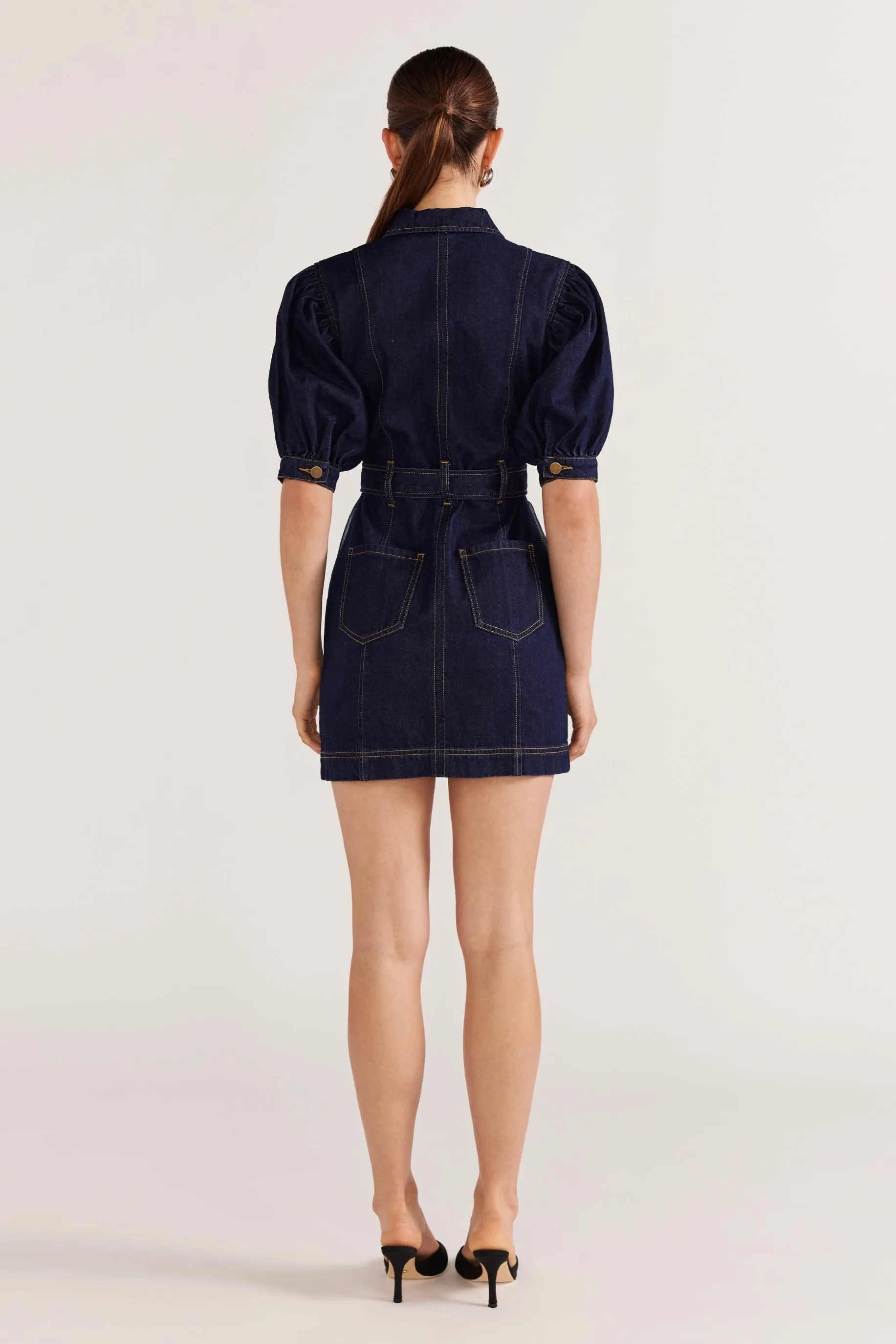 Denim Mini Dress - Indigo