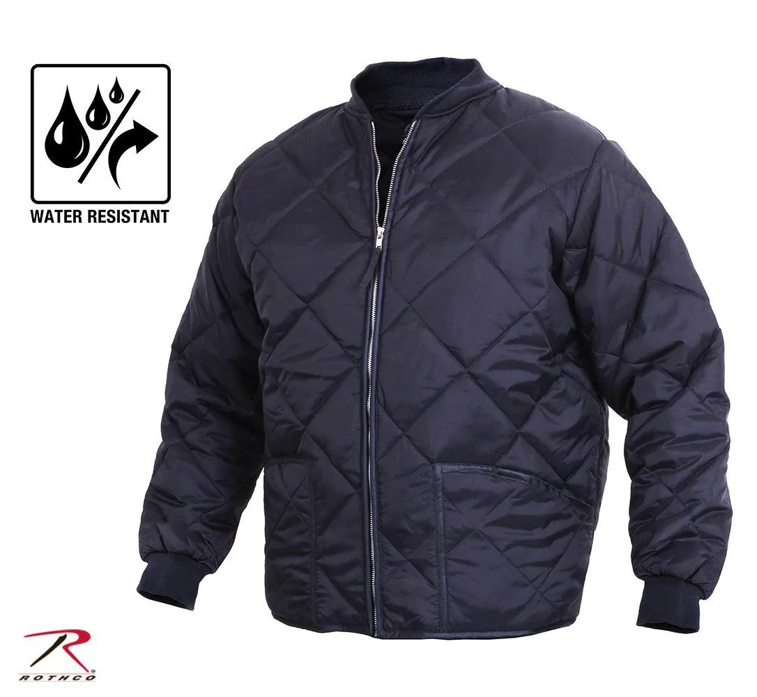 Diamond Nylon Quilted Flight Jacket