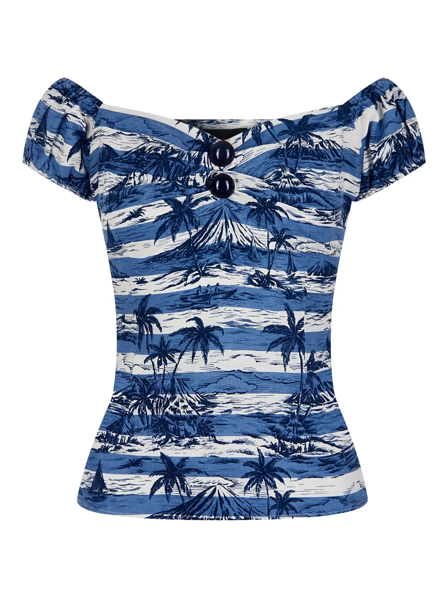 Dolores Top Mahiki Print XXS XS ONLY