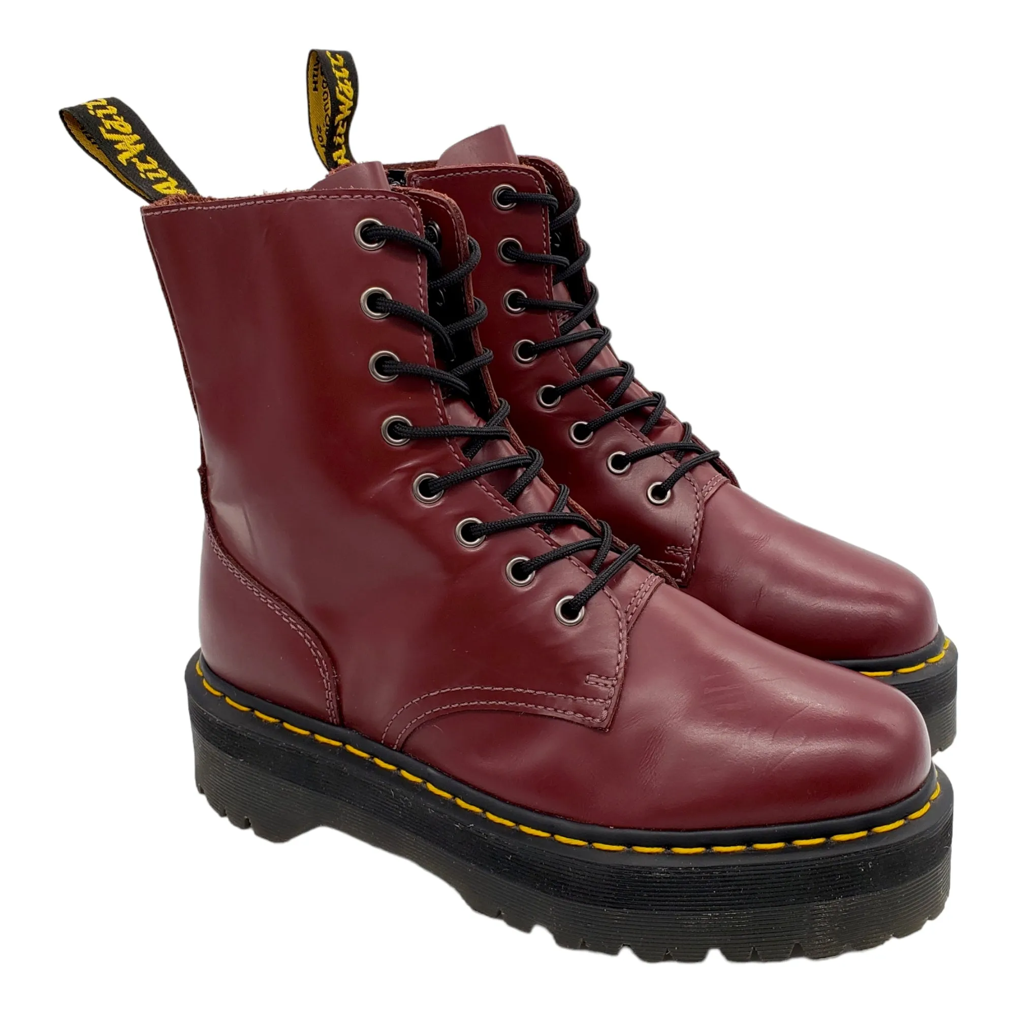 Dr. Martens Cherry Red 8 Holed Boots