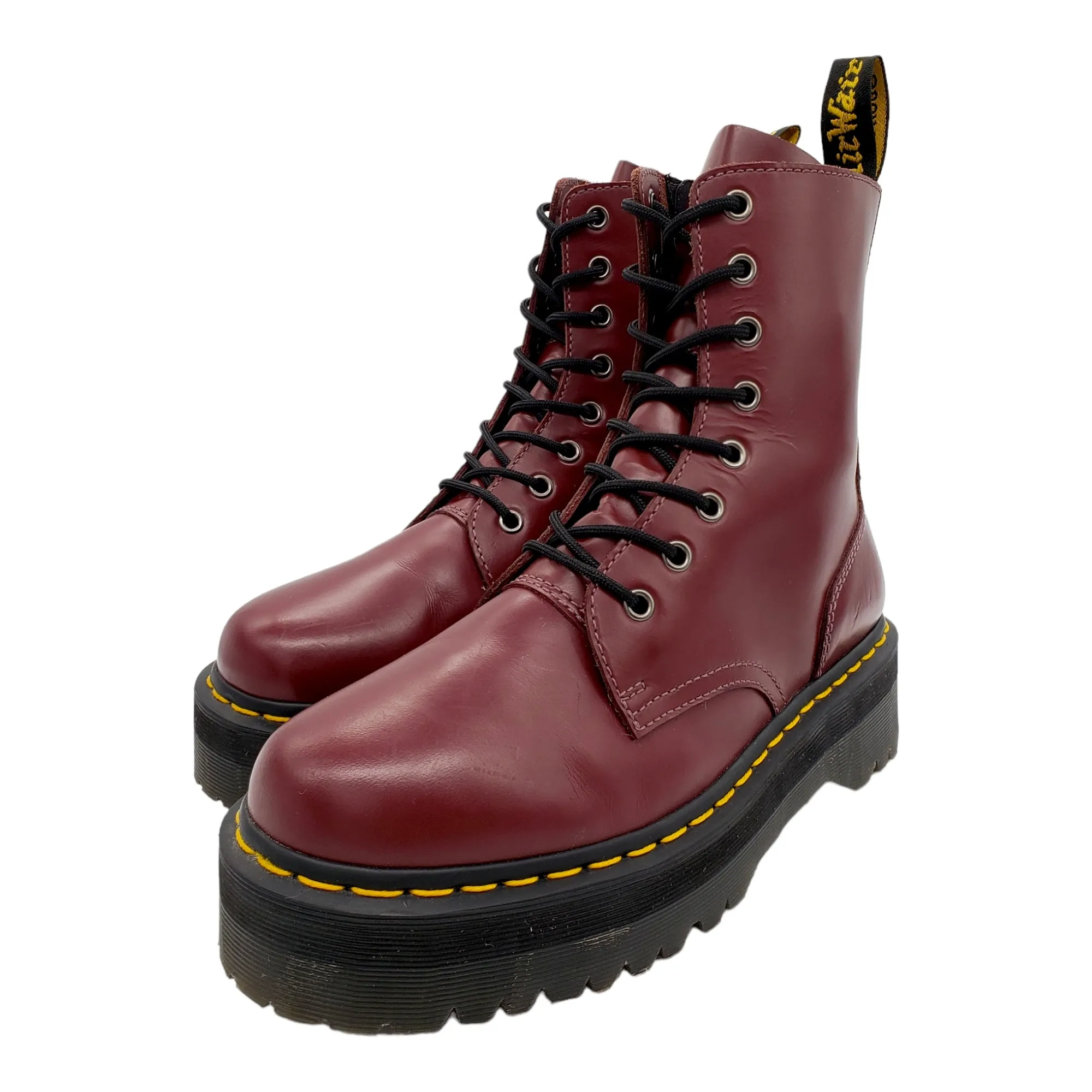 Dr. Martens Cherry Red 8 Holed Boots