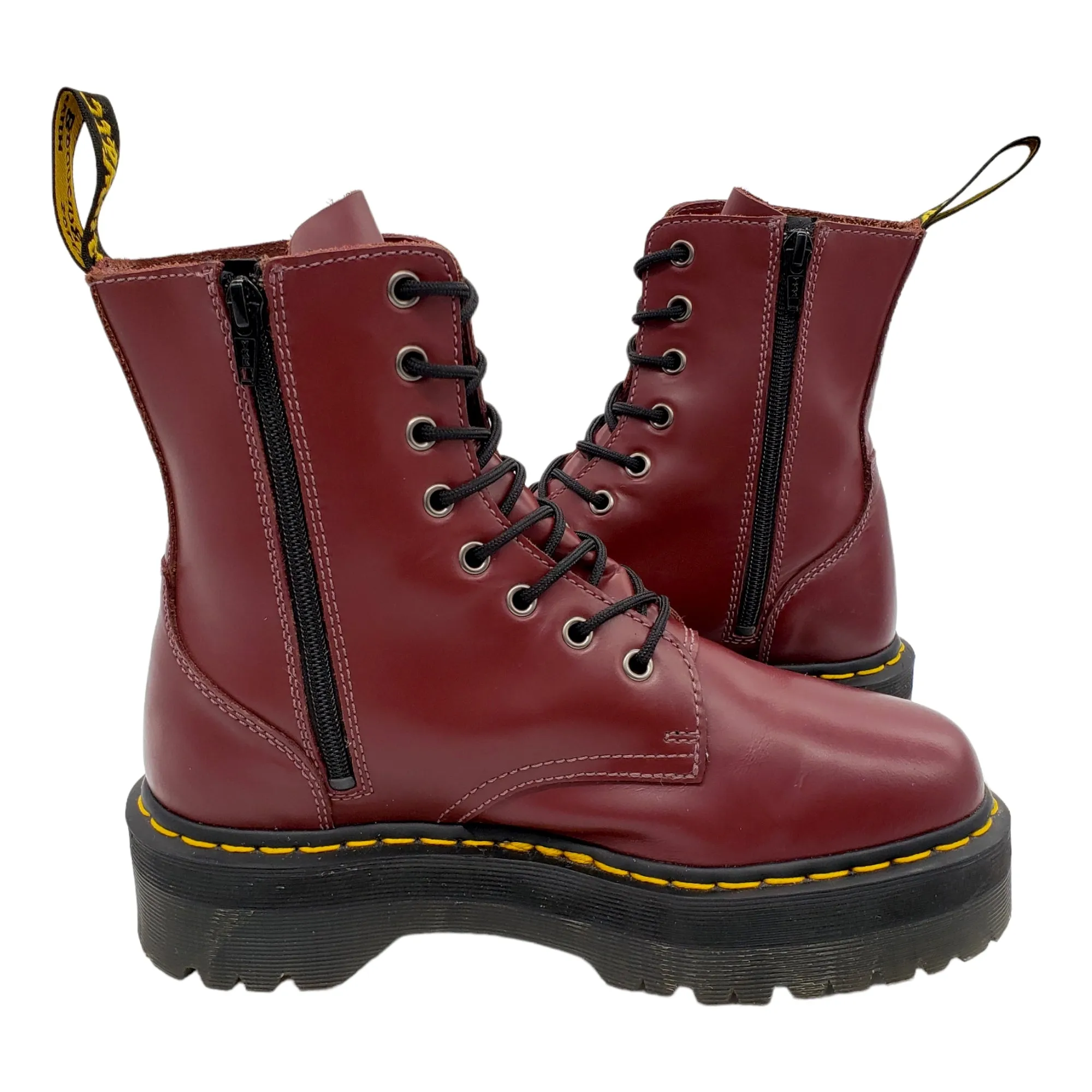 Dr. Martens Cherry Red 8 Holed Boots