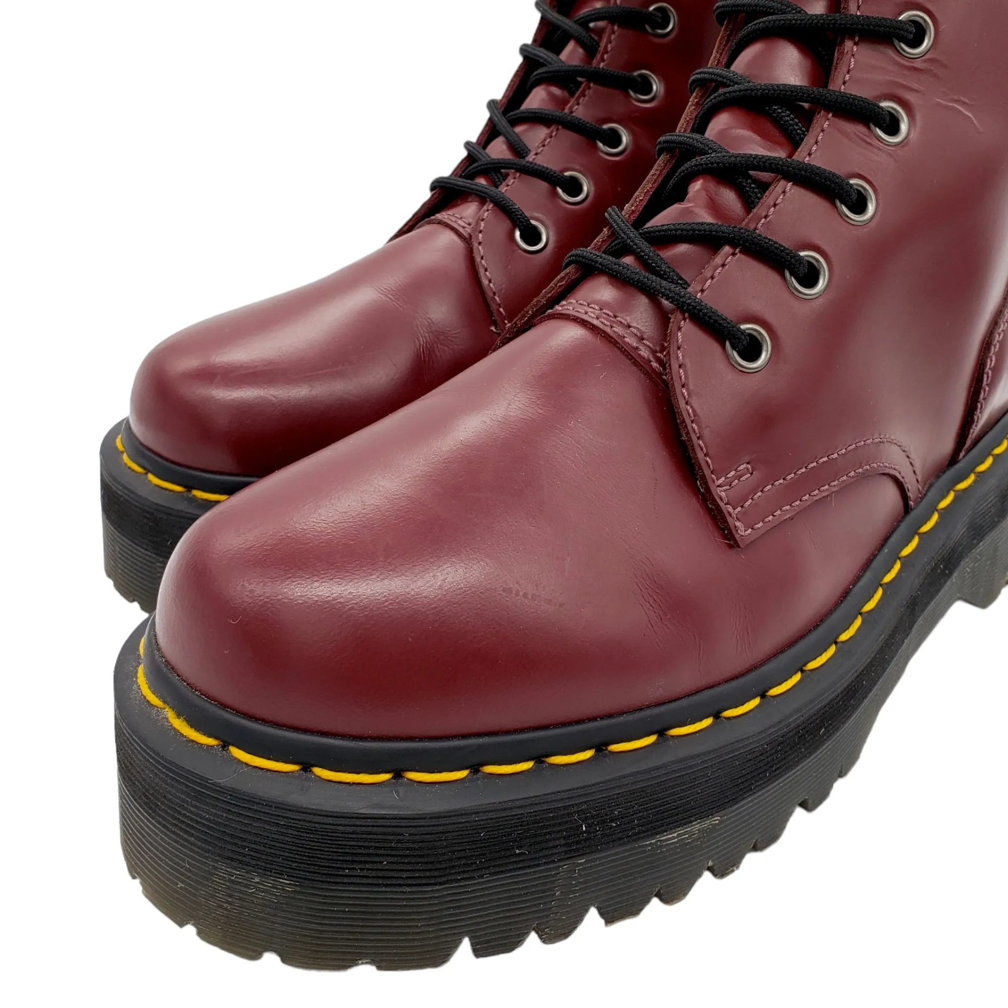 Dr. Martens Cherry Red 8 Holed Boots