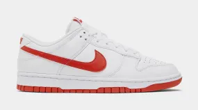 Dunk Low Picante Red Men's Lifestyle Shoes, White/Red.