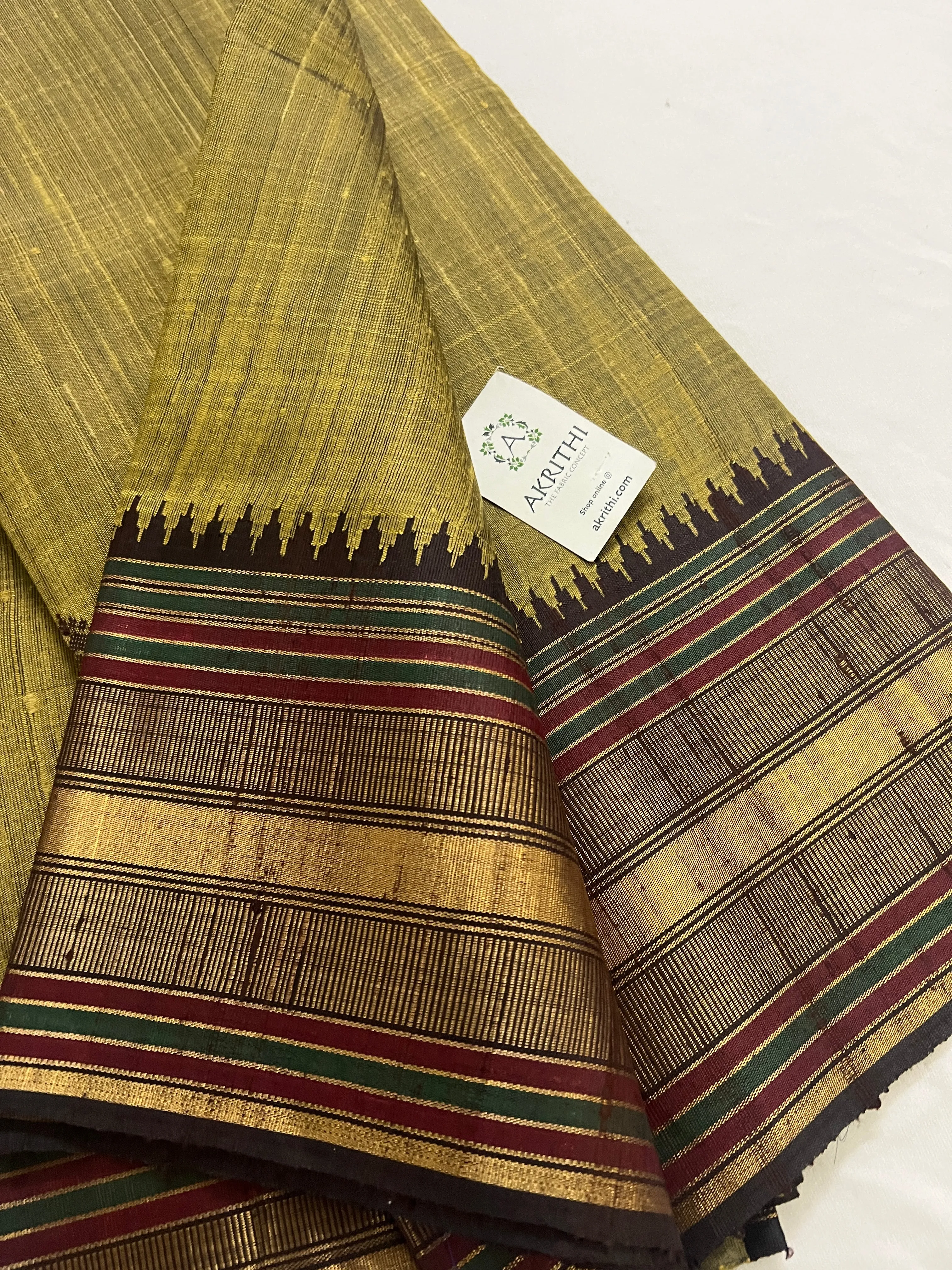 Dupion silk saree