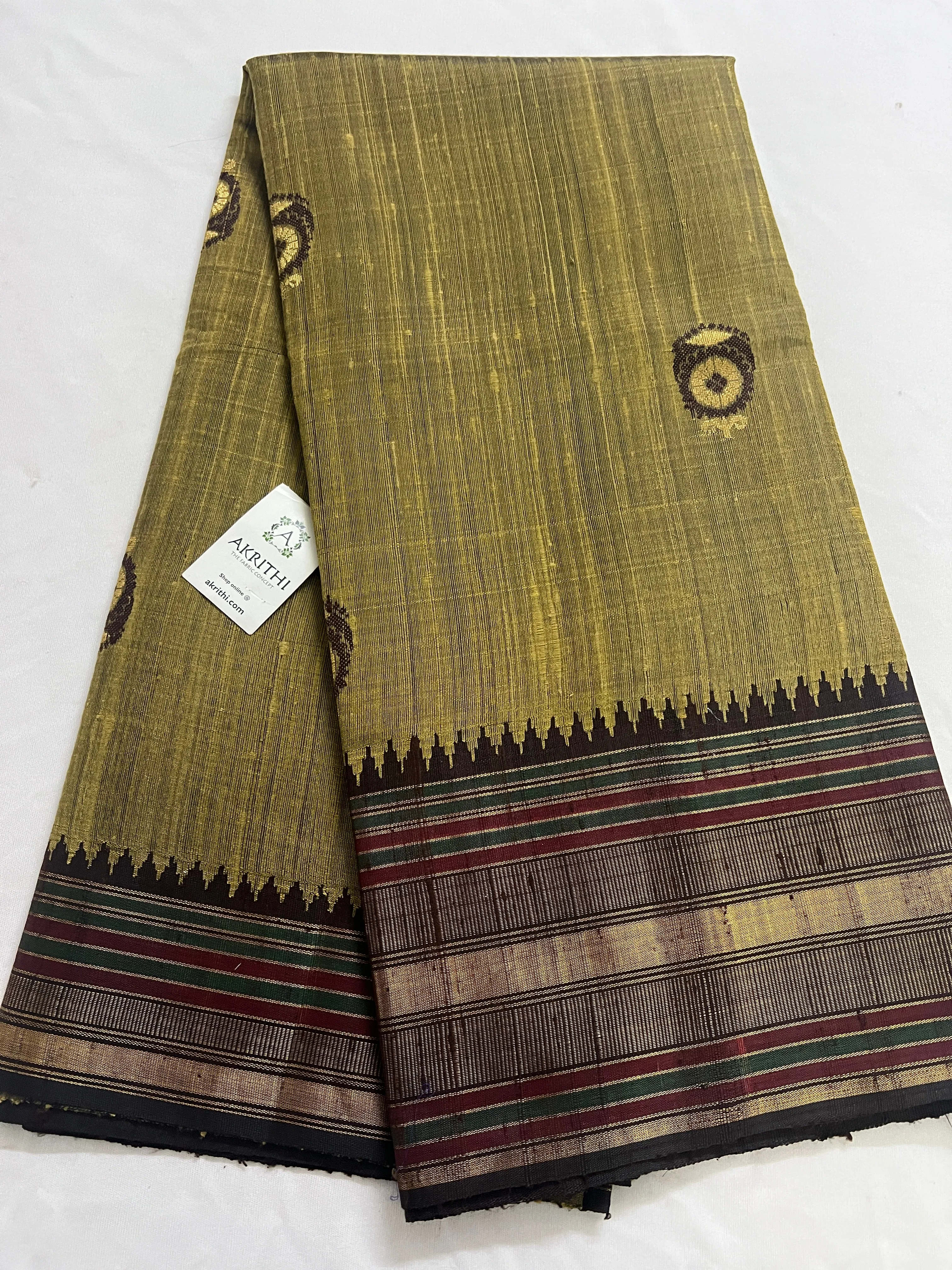 Dupion silk saree